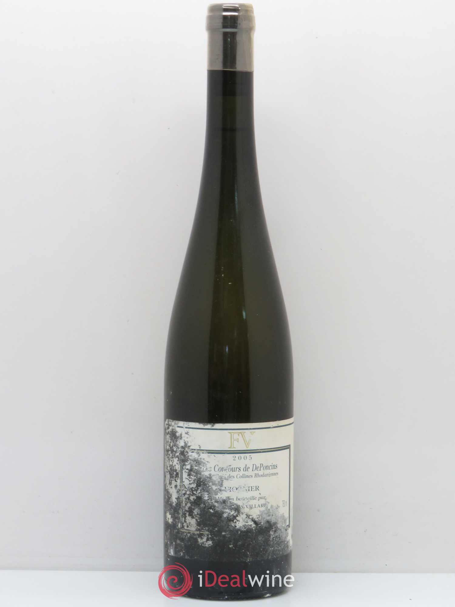 Rhône IGP des Collines Rhodaniennes Les Contours de Déponcins Domaine François Villard (sans prix de réserve) 2005 - Posten von 1 Flasche - 0