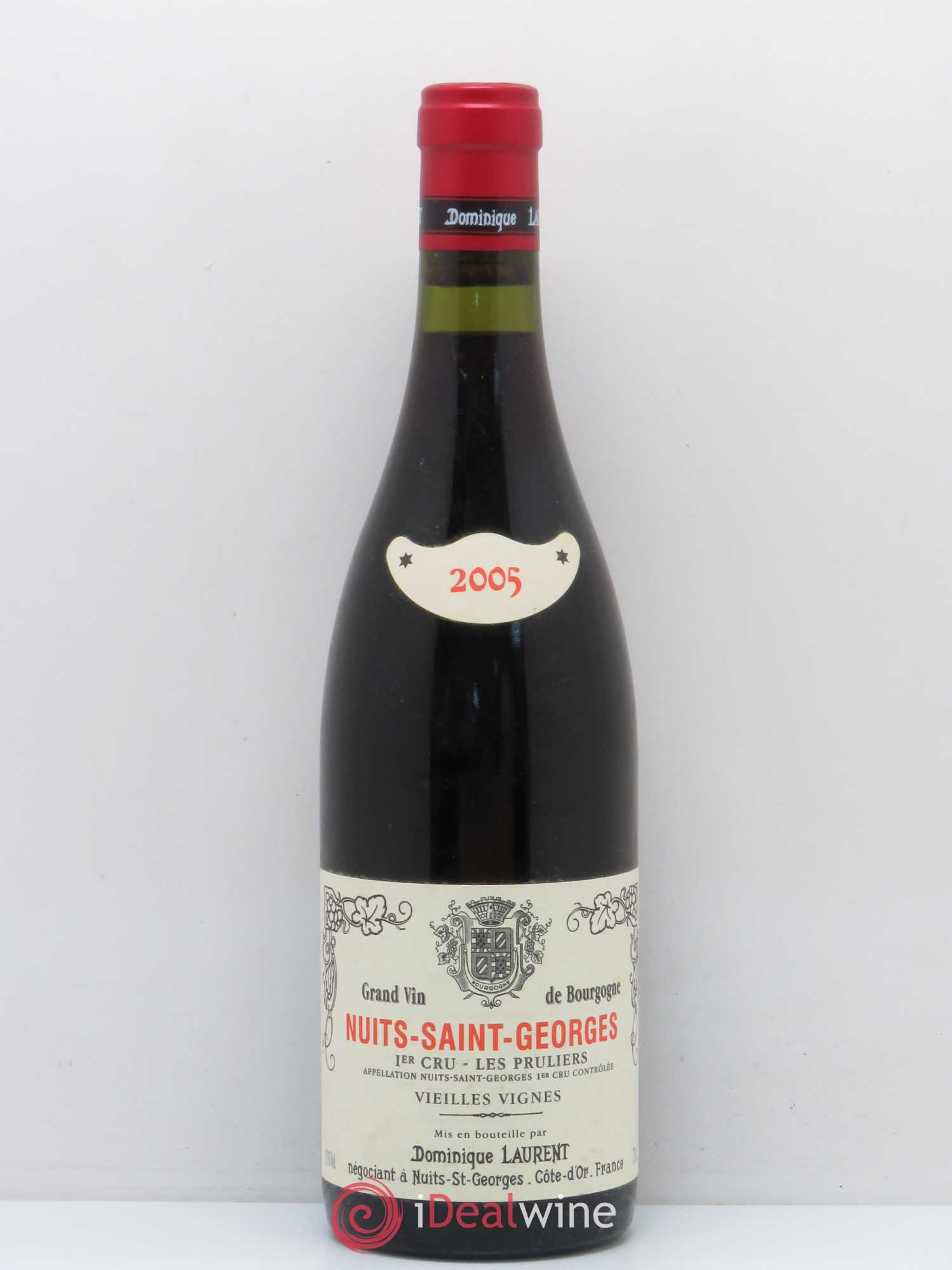 Nuits-Saint-Georges 1er Cru Les Pruliers vieilles vignes Dominique Laurent 2005 - Posten von 1 Flasche - 0
