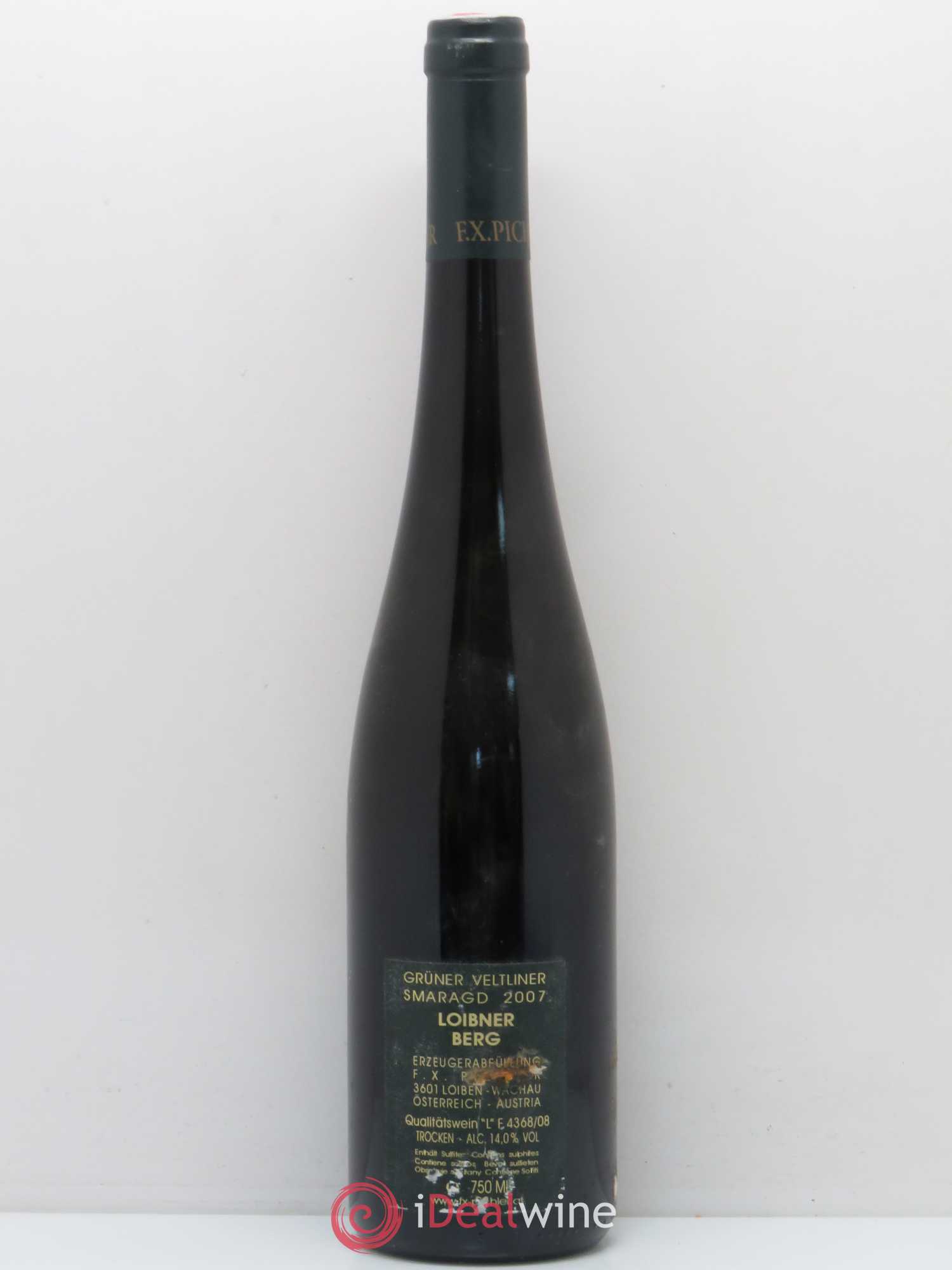 Autriche FX-Pichler smaragd -Grûner Veltiner Loibner Berg 2007 - Posten von 1 Flasche - 1