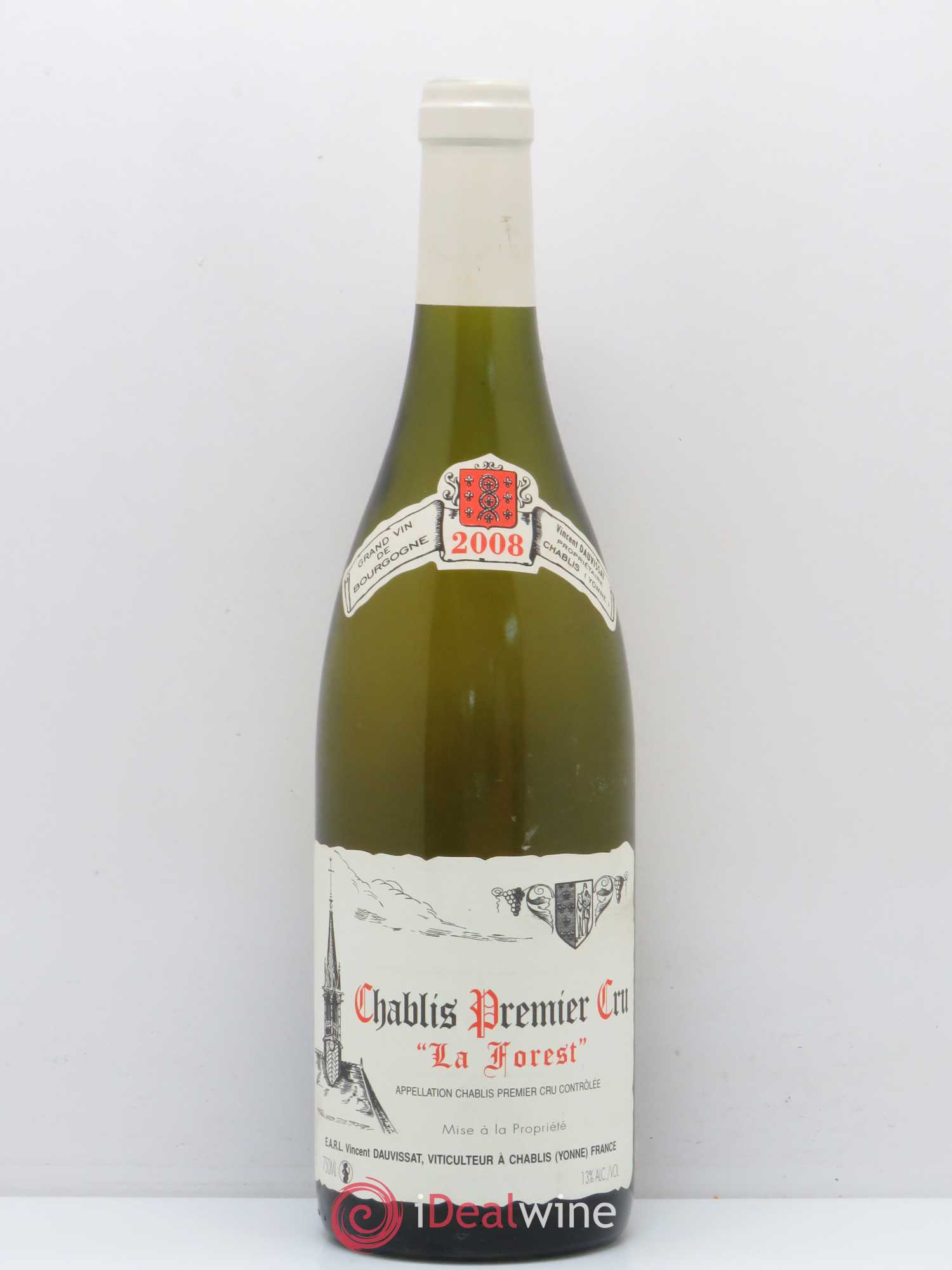 Chablis 1er Cru La Forest Vincent Dauvissat (Domaine) 2008 - Lot de 1 bouteille - 0