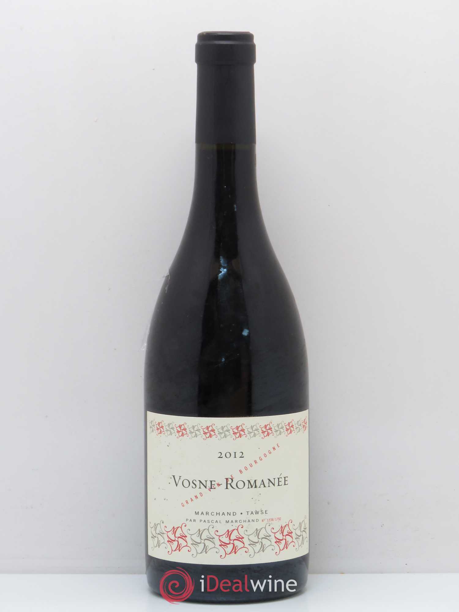 Vosne-Romanée Marchand Tawse 2012 - Lot de 1 bouteille - 0