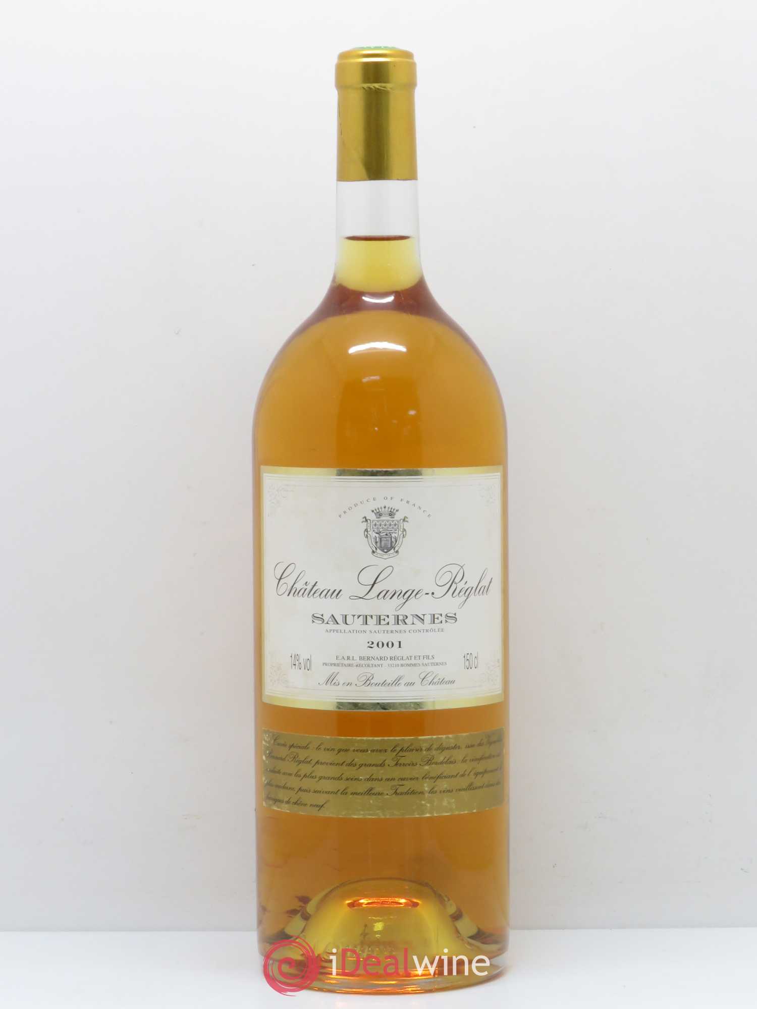 Sauternes Château Lange Reglat 2001 - Lotto di 1 magnum - 0