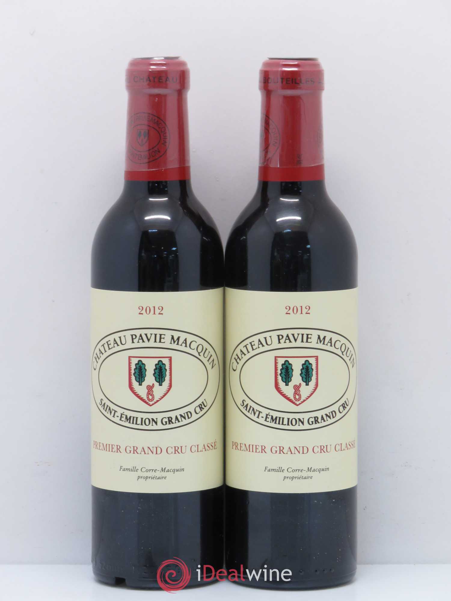 Château Pavie Macquin 1er Grand Cru Classé B 2012 - Lot de 2 demi bouteilles - 0