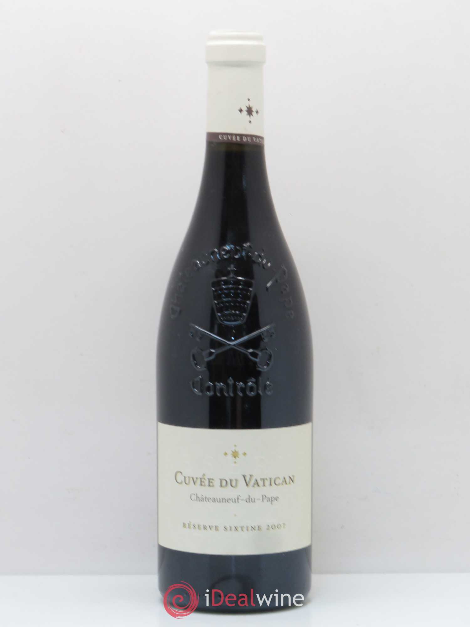 Châteauneuf-du-Pape Cuvée du Vatican Réserve Sixtine Famille Diffonty 2007 - Lot de 1 bouteille - 0