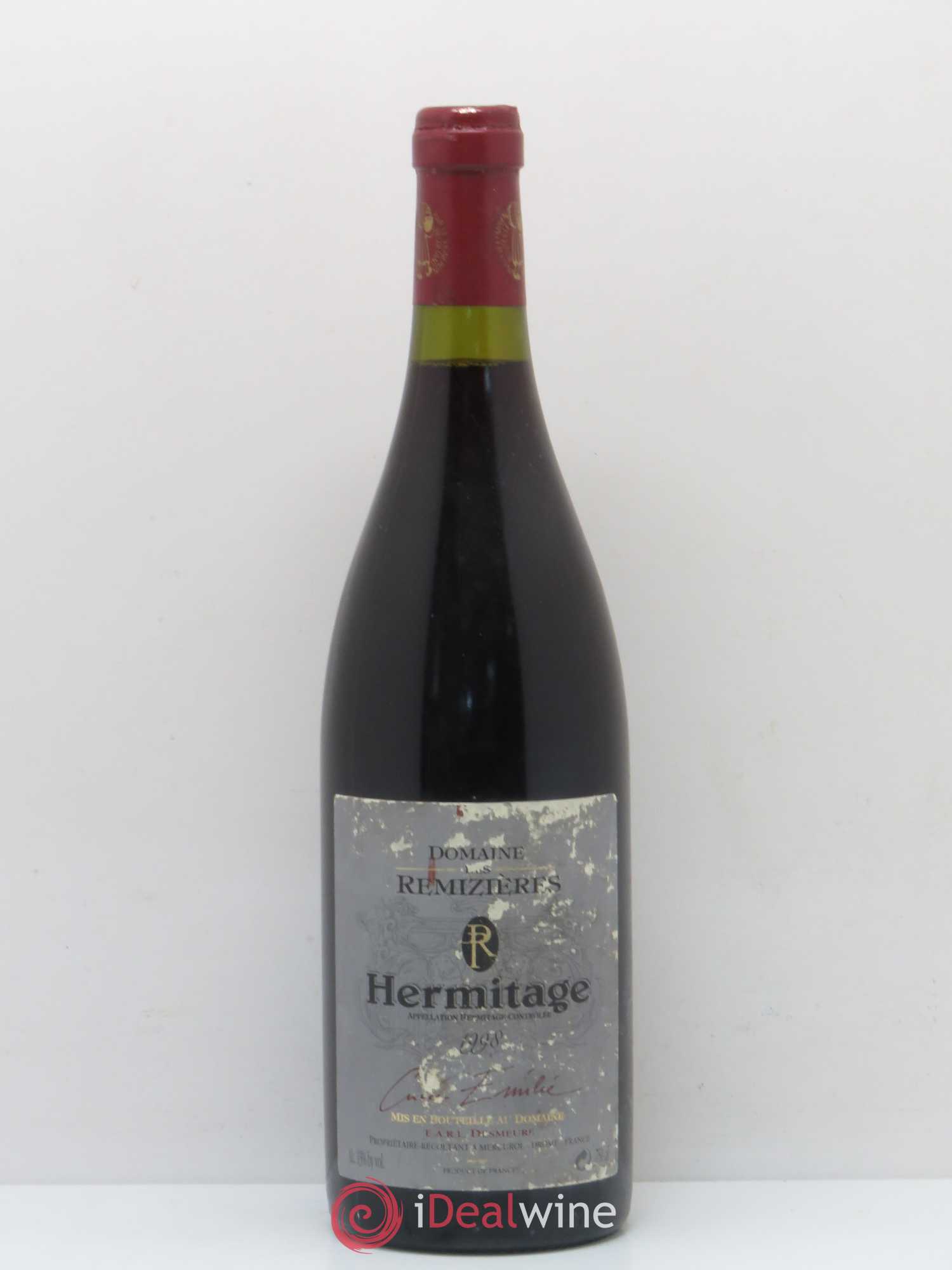 Hermitage Cuvée Emilie Rémizières (Domaine des) 1998 - Lot de 1 bouteille - 0