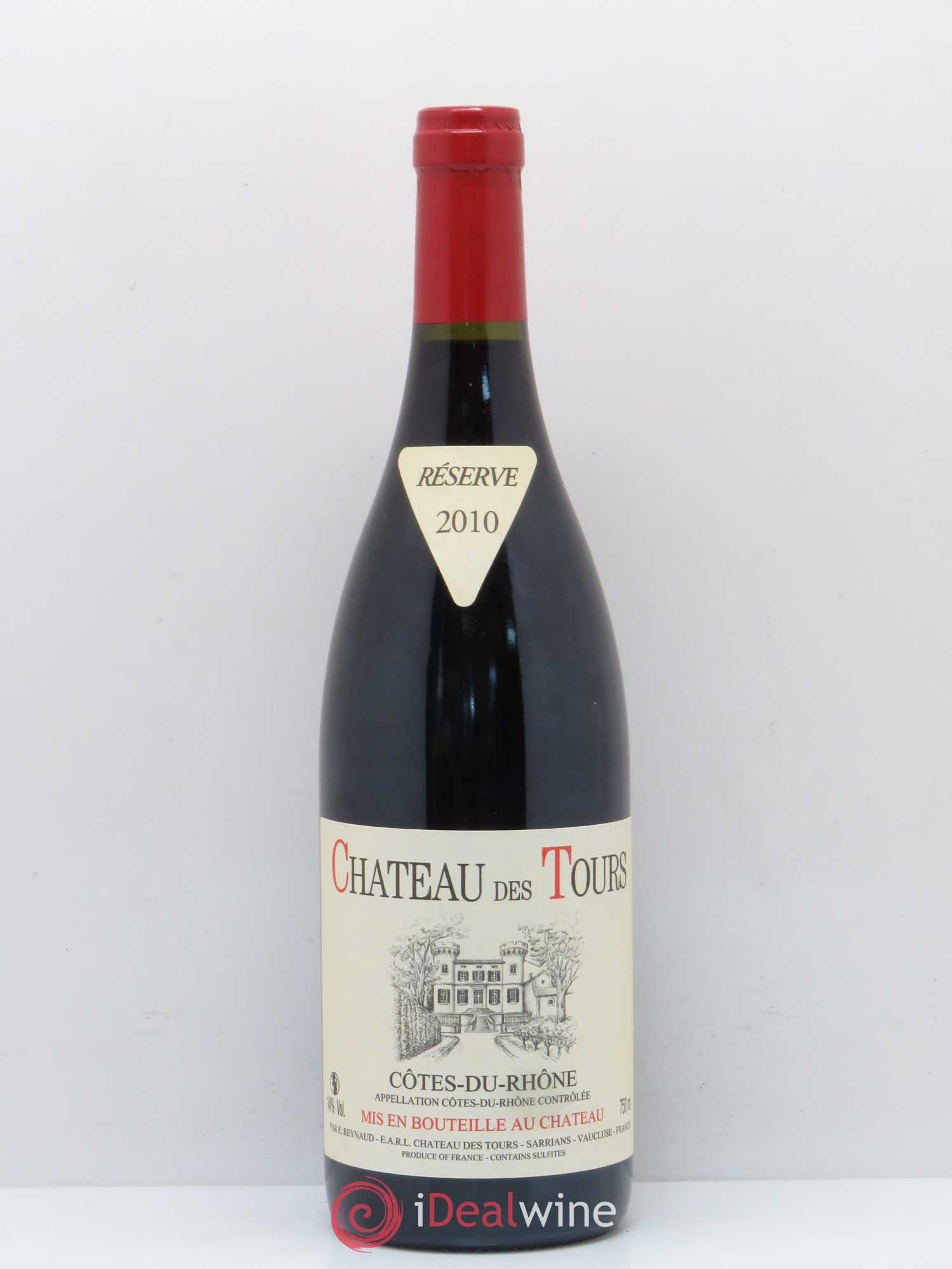 Côtes-du-Rhône Château des Tours Emmanuel Reynaud 2010 - Lot de 1 bouteille - 0