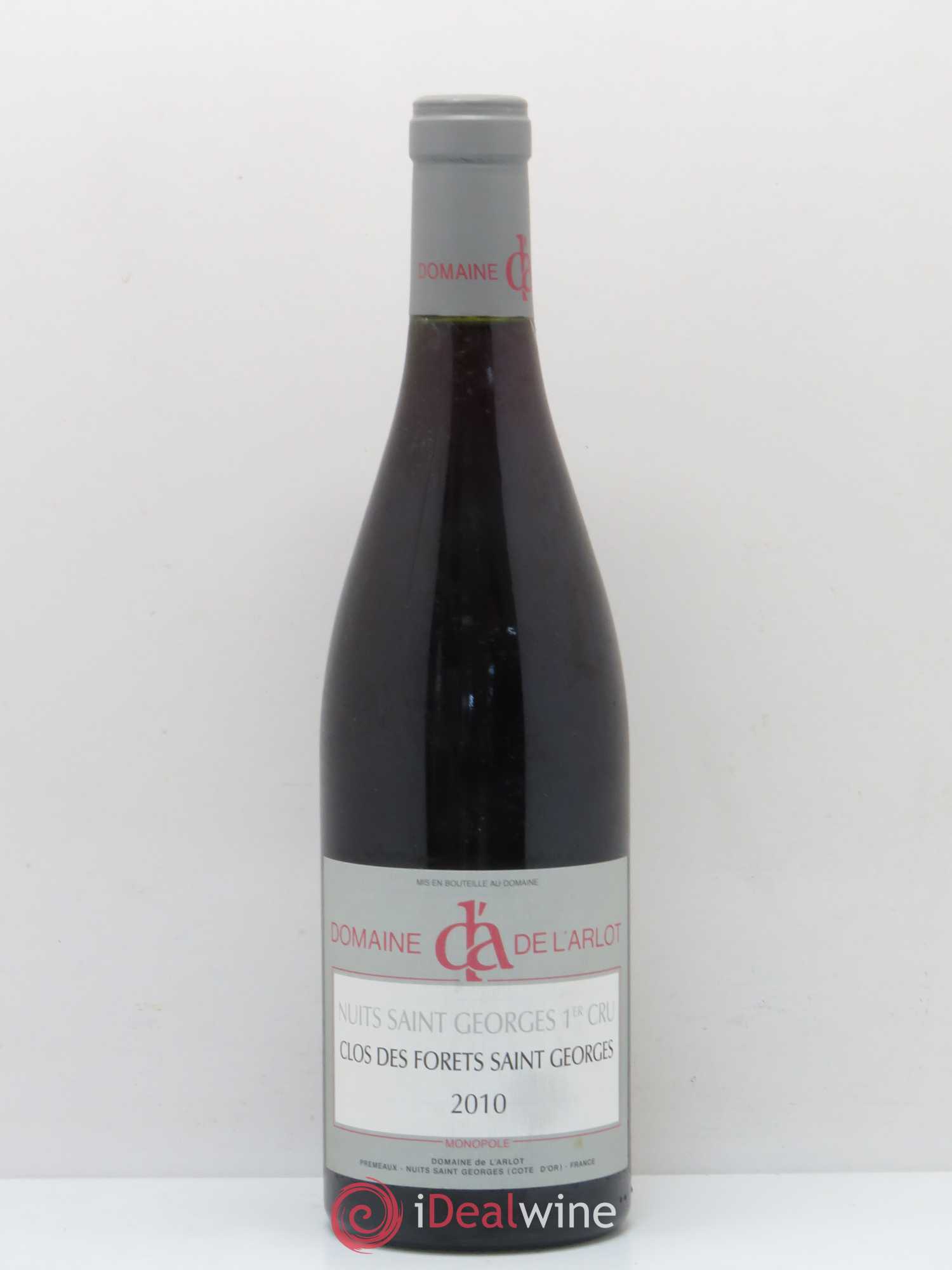 Nuits-Saint-Georges 1er Cru Clos des Forêts Saint-Georges Domaine de l'Arlot Clos des Forets Saint Georges 2010 - Lot de 1 bouteille - 0