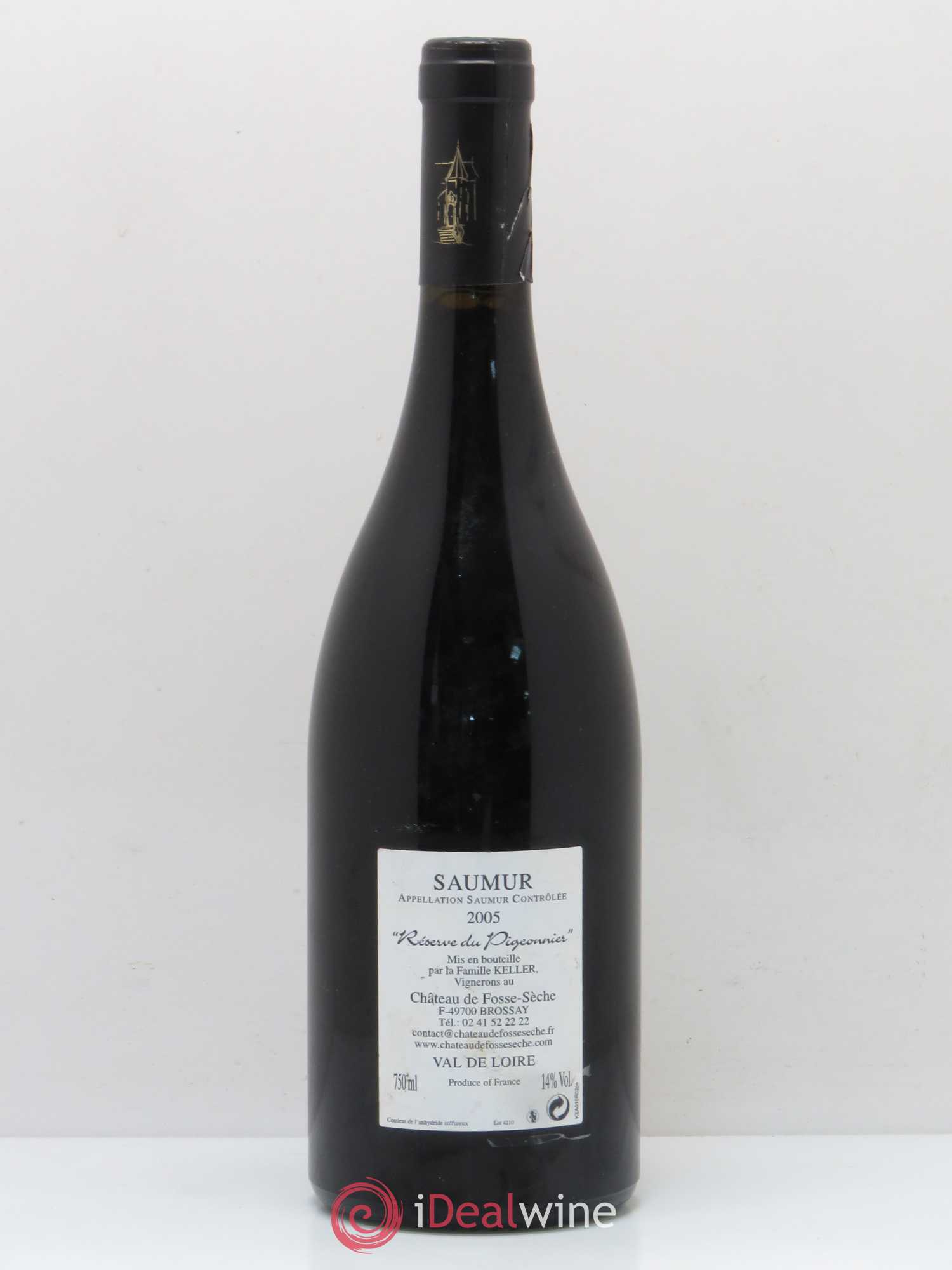 Vin de France (anciennement Saumur Puy-Notre-Dame) Réserve du Pigeonnier Château de Fosse-Sèche 2005 - Lot de 1 bouteille - 1