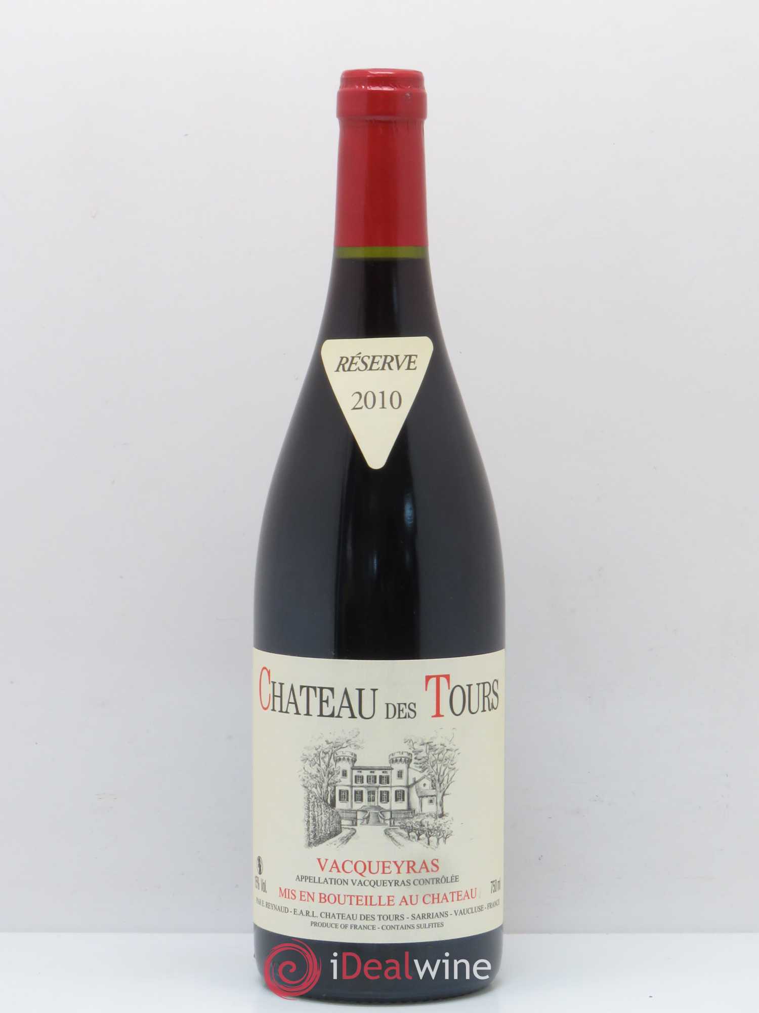 Vacqueyras Château des Tours Emmanuel Reynaud 2010 - Lot de 1 bouteille - 0