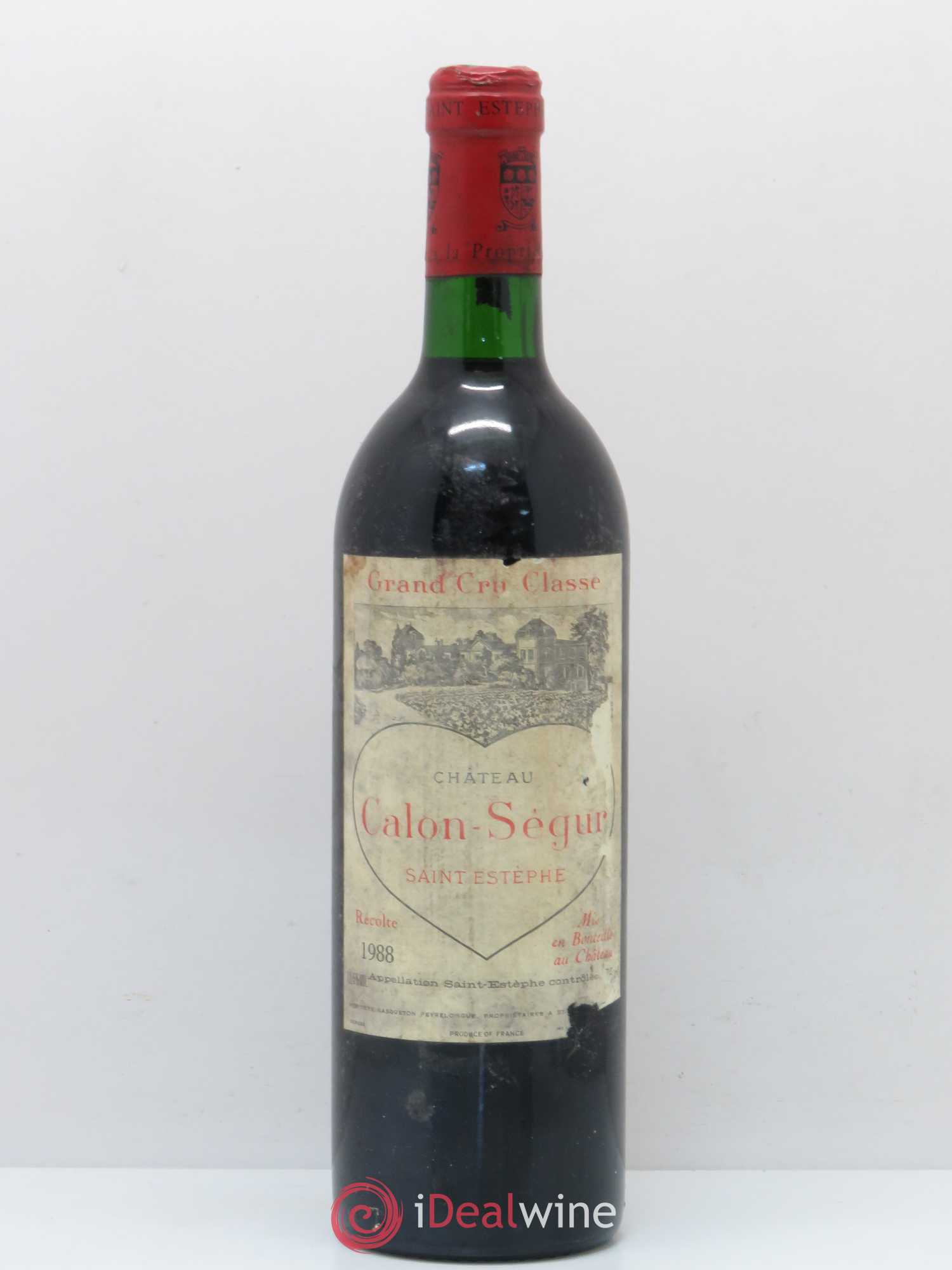 Château Calon Ségur 3ème Grand Cru Classé 1988 - Lot de 1 bouteille - 0