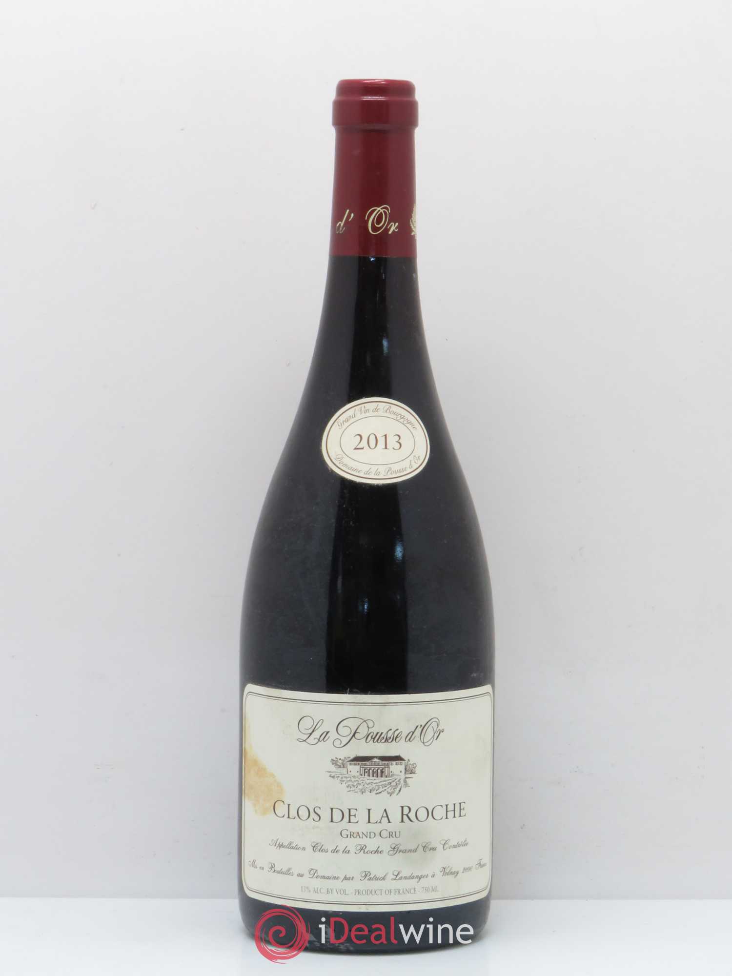 Clos de la Roche Grand Cru La Pousse d'Or (Domaine de) 2013 - Lot de 1 bouteille - 0
