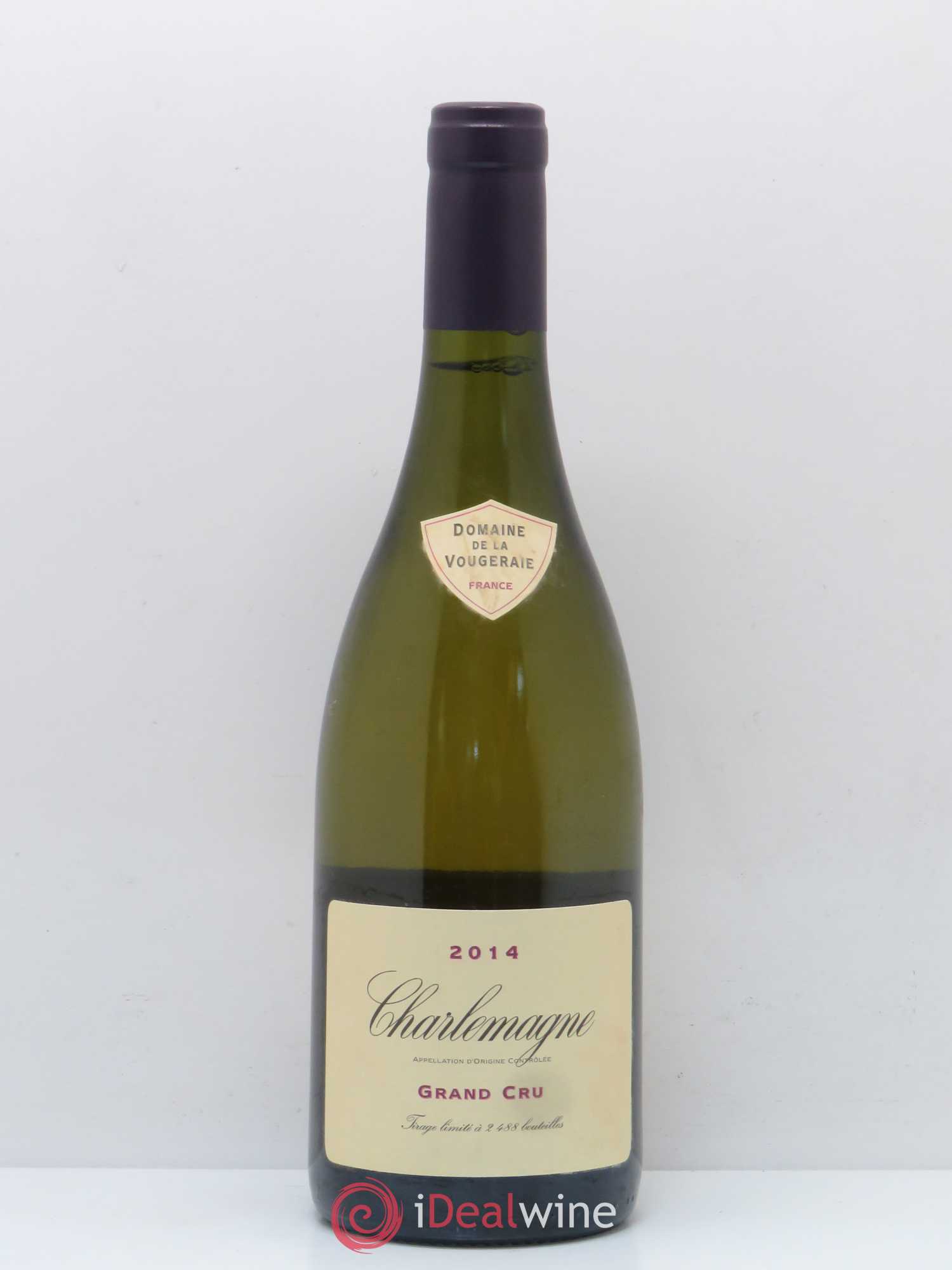 Divers Charlemagne Grand Cru Domaine de La Vougeraie 2014 - Posten von 1 Flasche - 0
