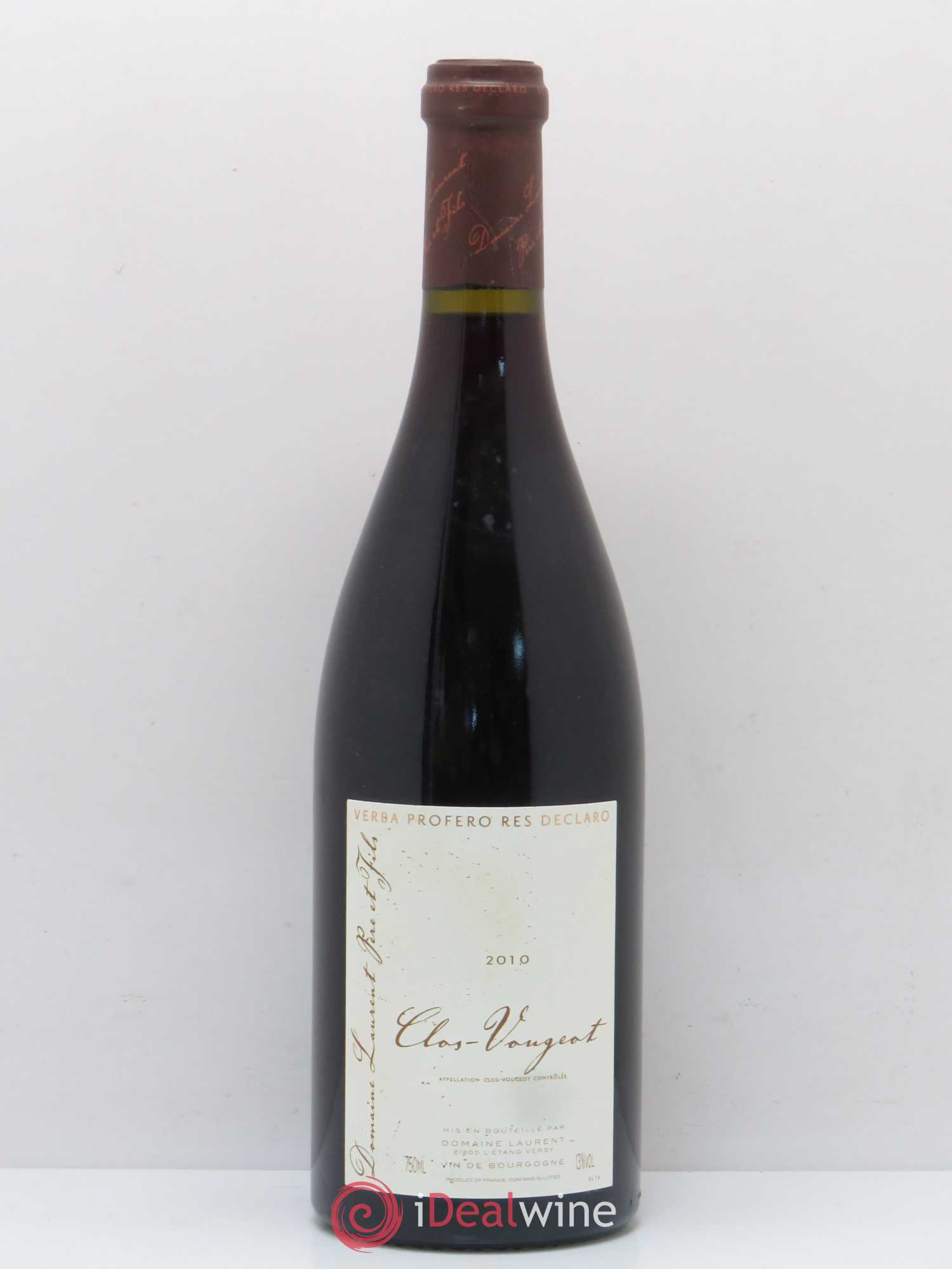 Clos de Vougeot Grand Cru Domaine Laurent père et fils 2010 - Posten von 1 Flasche - 0