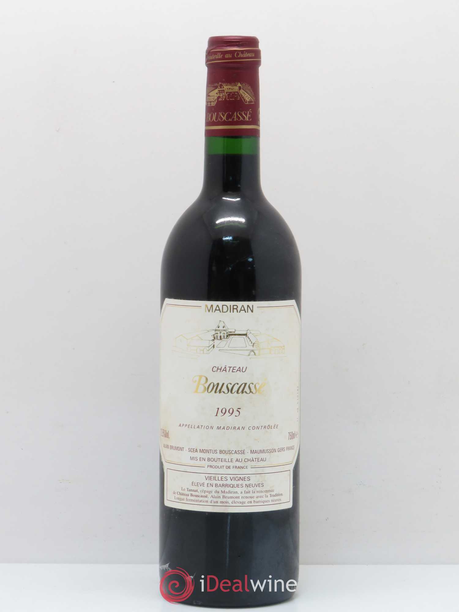 Madiran Vieilles Vignes Château Bouscassé - Alain Brumont 1995 - Lot de 1 bouteille - 0