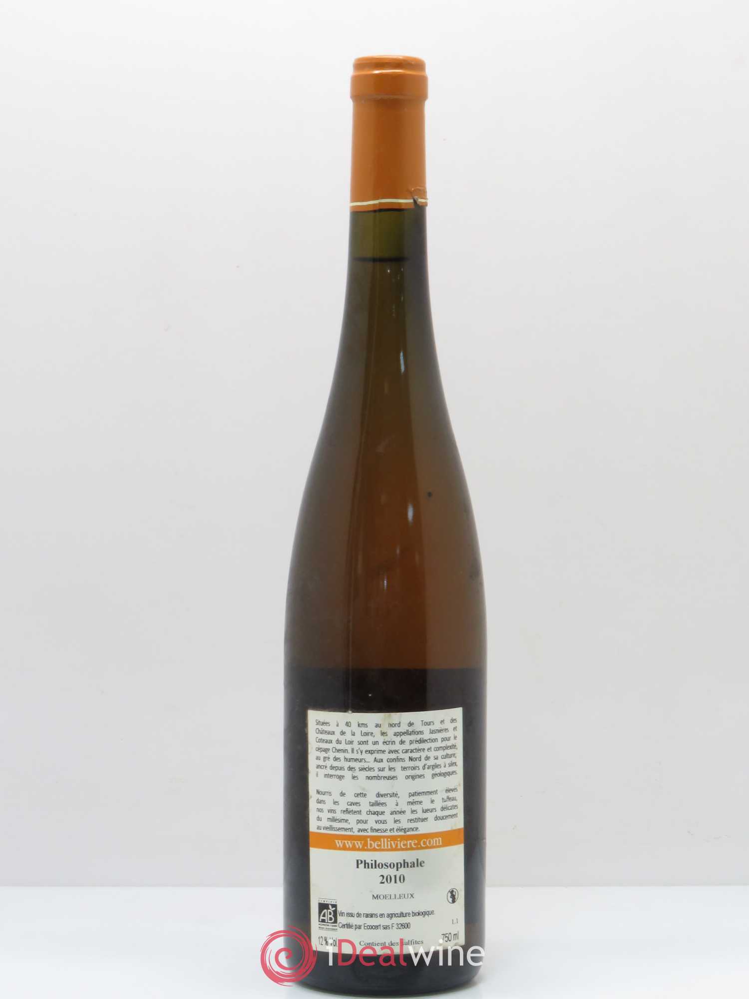 Coteaux du Loir Philosophale Domaine de Belliviere Moelleux 2010 - Posten von 1 Flasche - 1