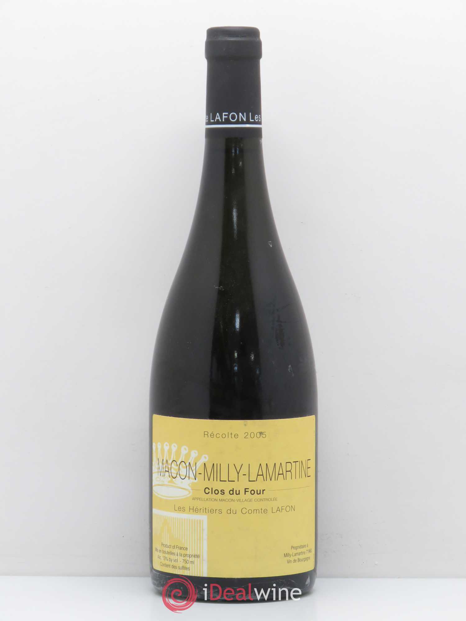 Mâcon Milly-Lamartine Clos du Four Héritiers du Comte Lafon (Domaine des) 2005 - Lot de 1 bouteille - 0