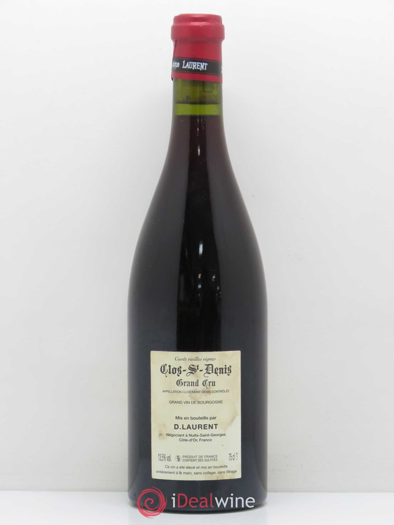 Clos Saint-Denis Grand Cru Dominique Laurent Grande Cuvée Vieilles Vignes 2007 - Lot de 1 bouteille - 1