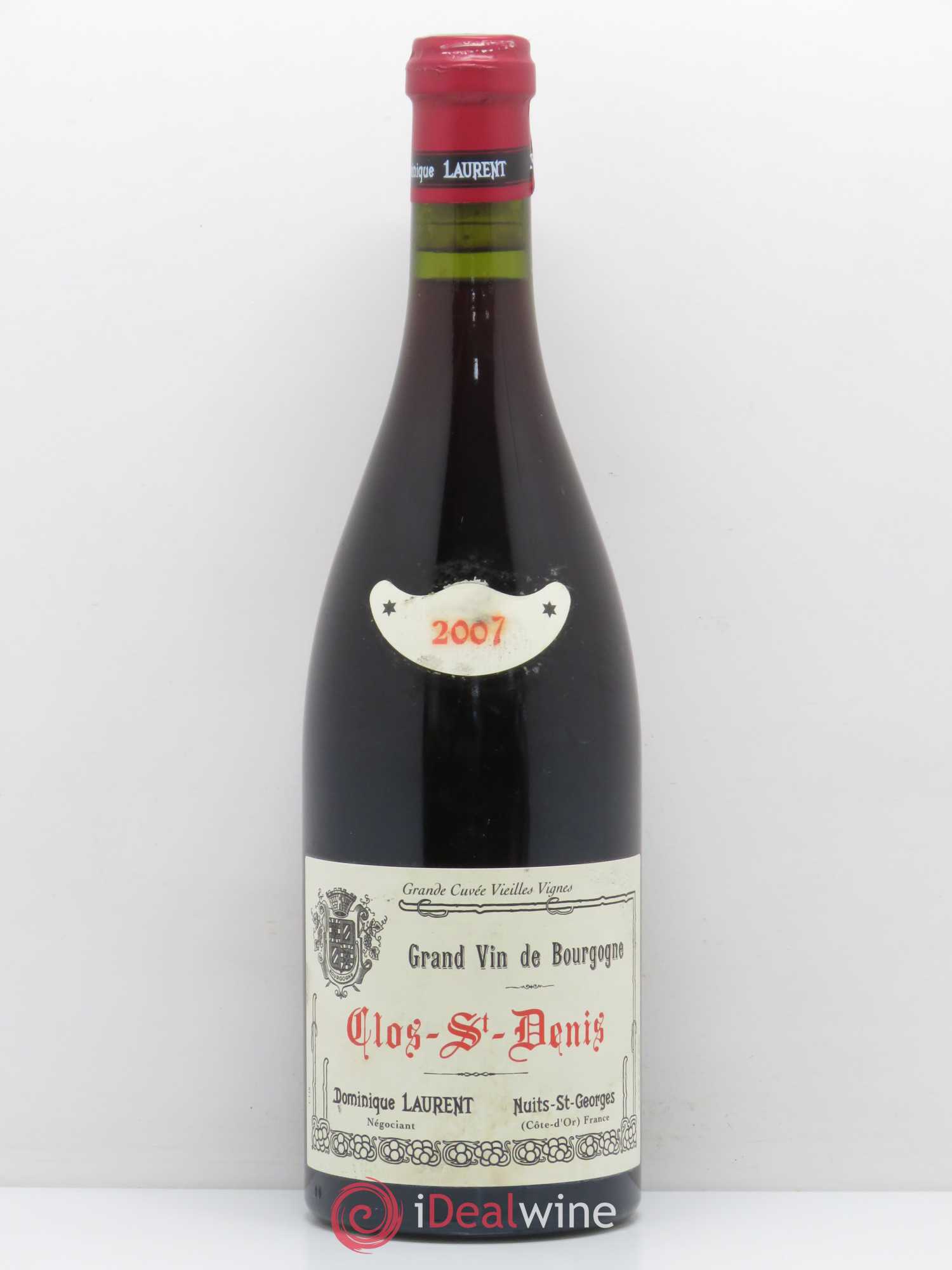 Clos Saint-Denis Grand Cru Dominique Laurent Grande Cuvée Vieilles Vignes 2007 - Lot de 1 bouteille - 0