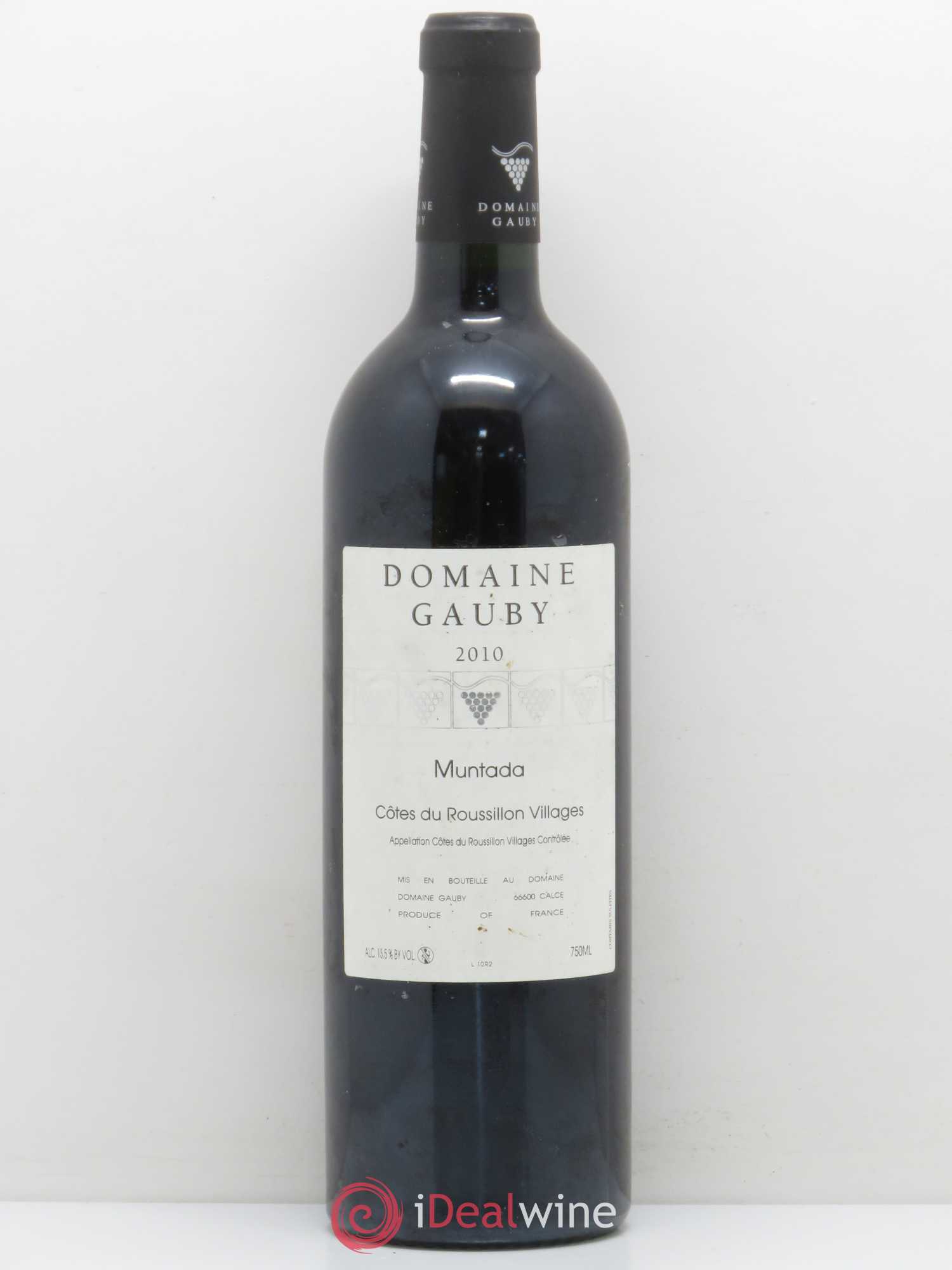 Côtes Catalanes (anciennement Côtes du Roussillon Villages) La Muntada Gauby (Domaine) 2010 - Lot de 1 bouteille - 0
