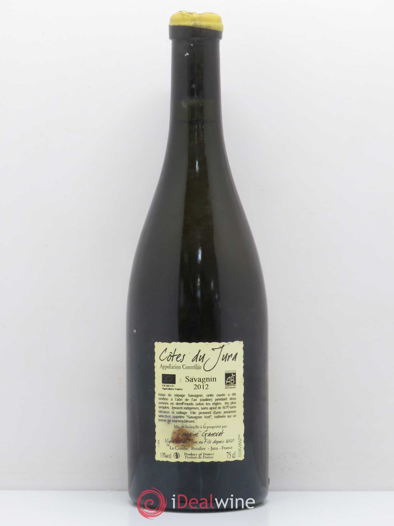 Côtes du Jura Les Chalasses Marnes Bleues Jean-François Ganevat (Domaine) 2012 - Lot de 1 bouteille - 1