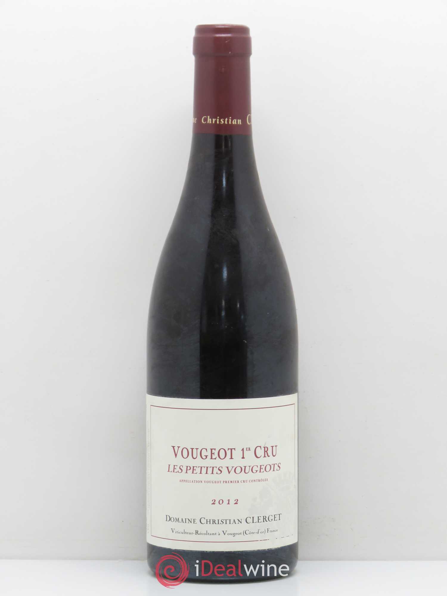 Vougeot 1er Cru Les Petits Vougeot Christian Clerget 2012 - Lot de 1 bouteille - 0