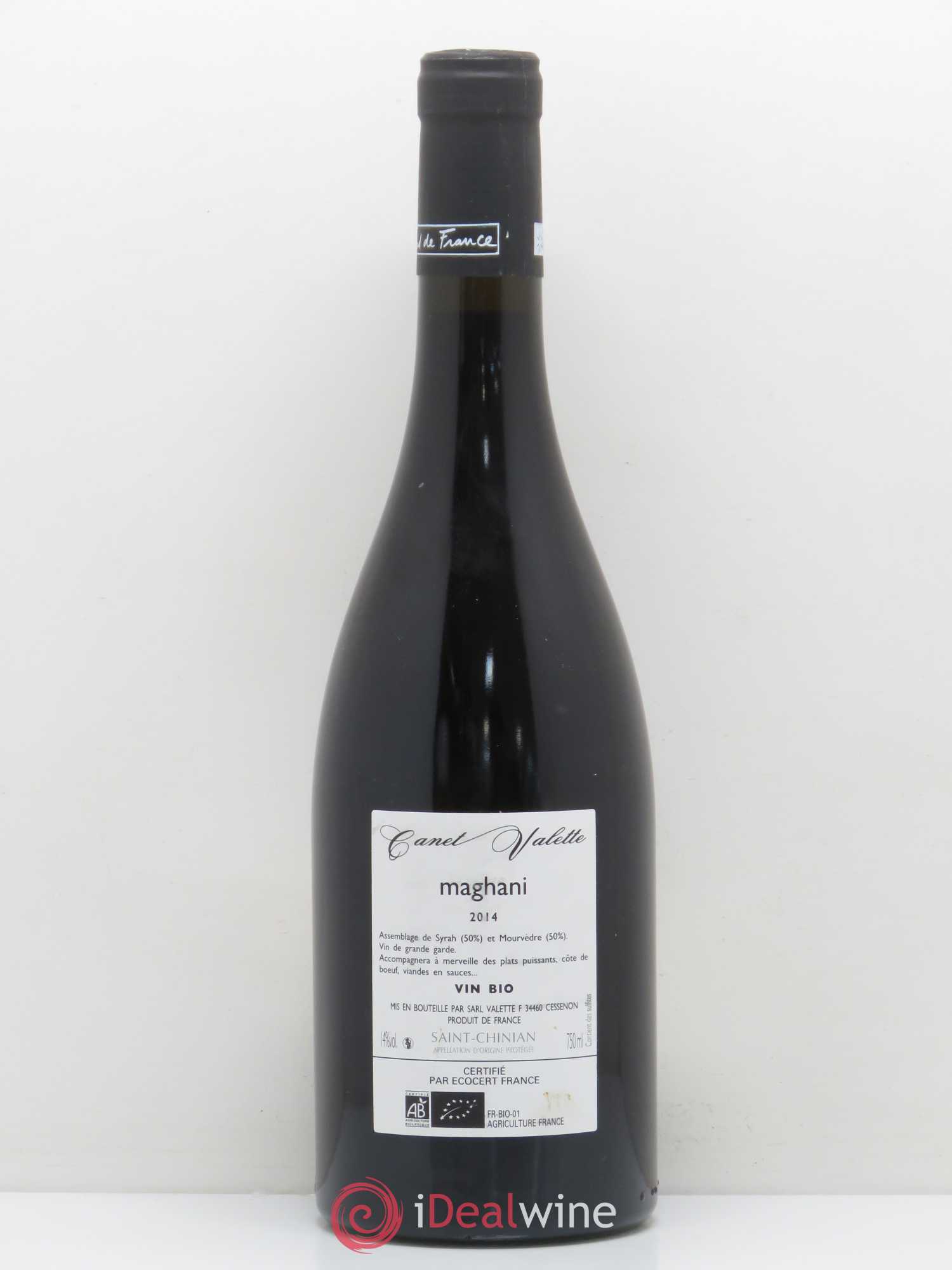 Saint-Chinian Maghani Canet-Valette (Domaine) 2014 - Lot de 1 bouteille - 1