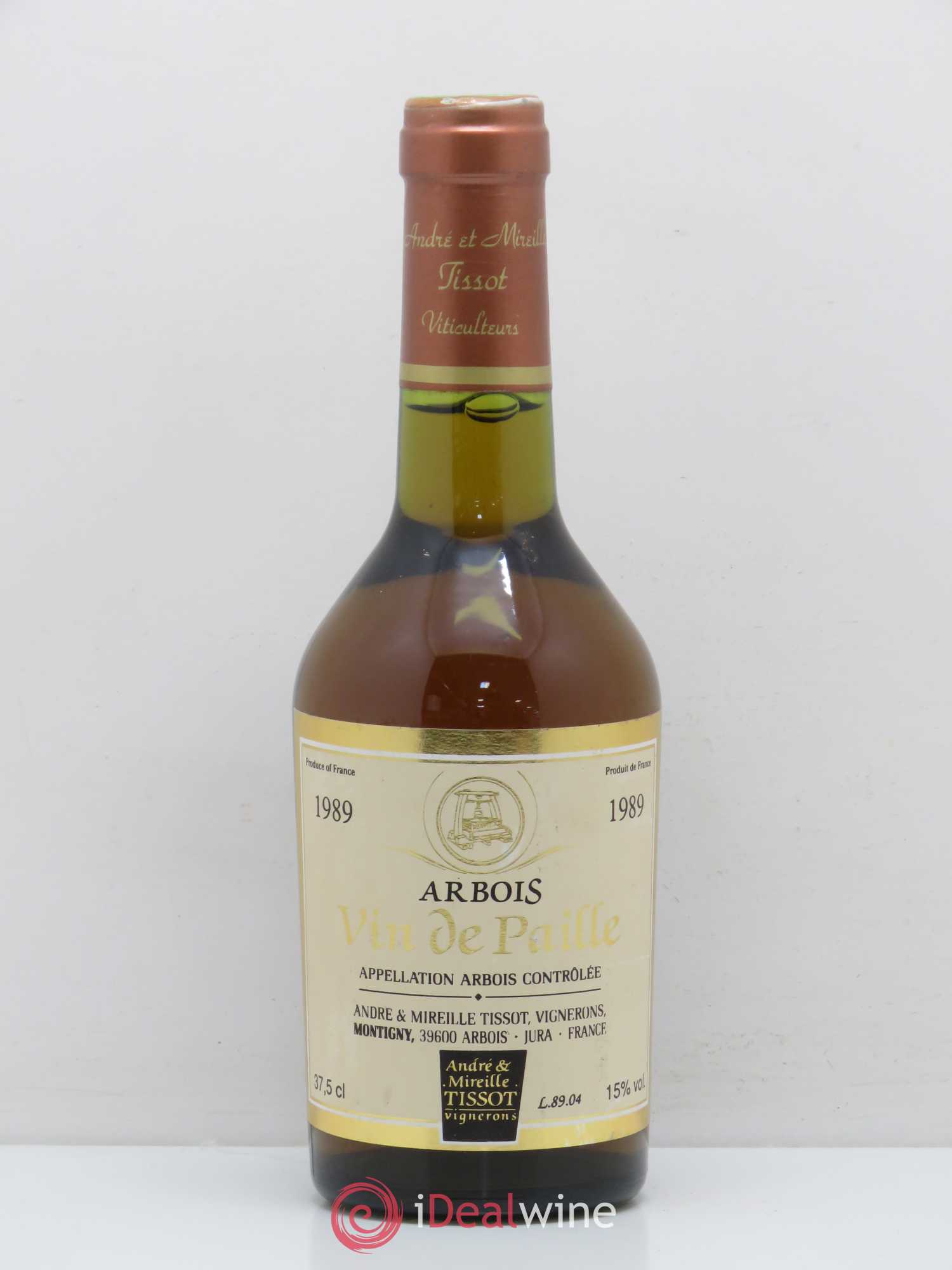 Arbois Vin de Paille André et Mireille Tissot 1989 - Posten von 1 Demi-Flasche - 0