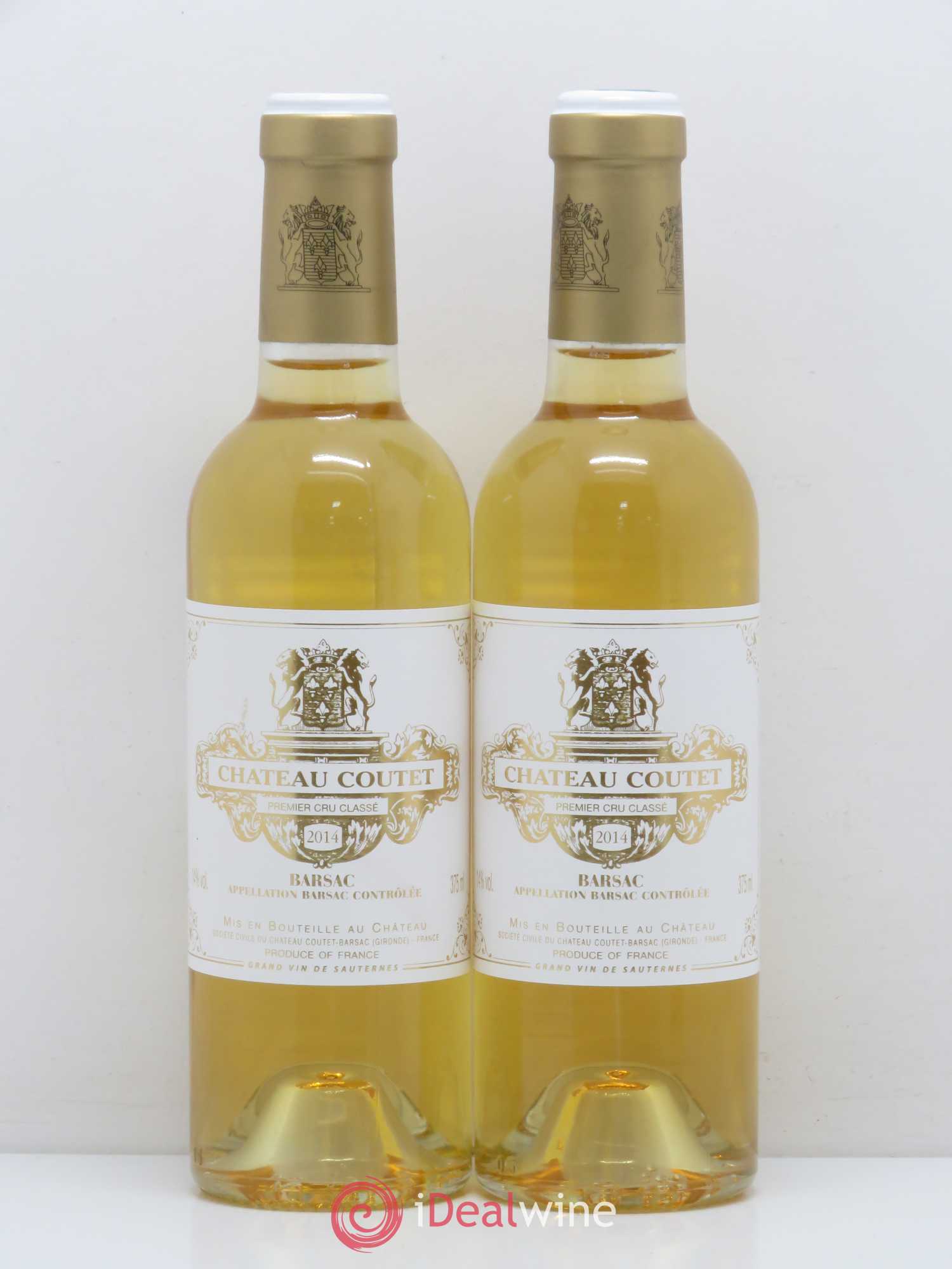 Château Coutet 1er Grand Cru Classé (senza prezzo di riserva) 2014 - Lotto di 2 mezze bottiglie - 0