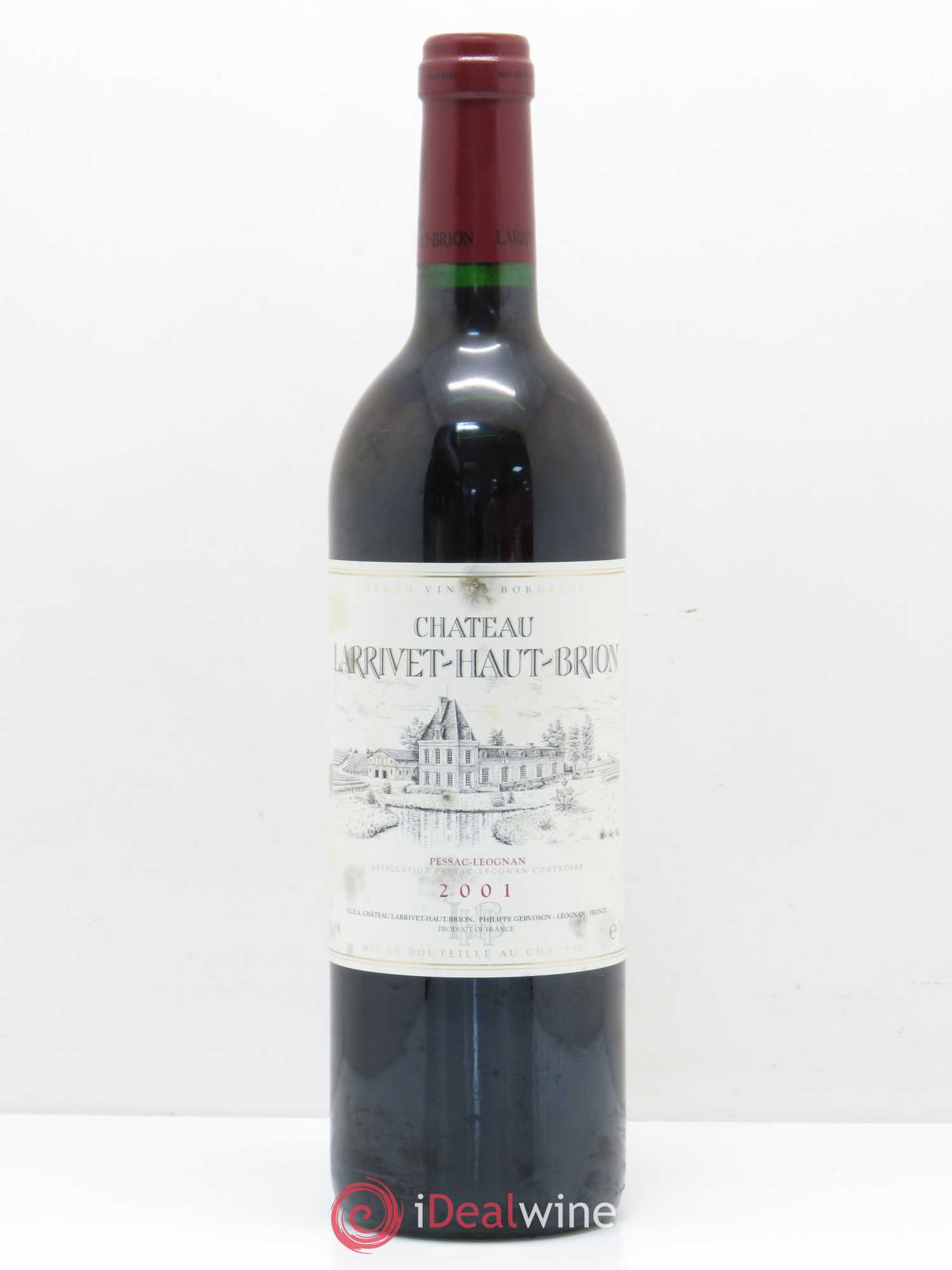 Château Larrivet Haut-Brion 2001 - Lot de 1 bouteille - 0