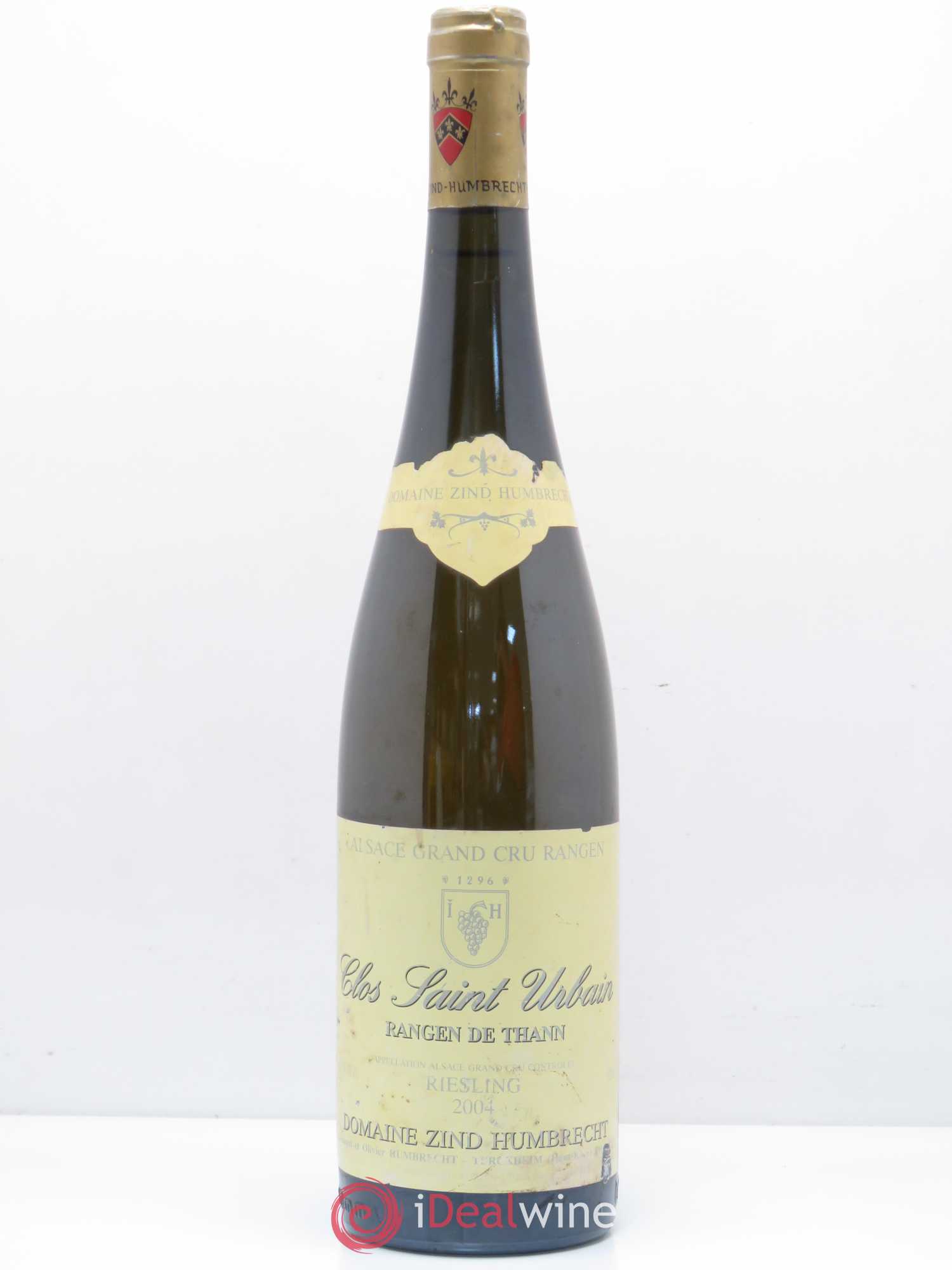 Alsace Riesling Grand Cru Rangen de Thann Clos Saint Urbain Zind-Humbrecht (Domaine) 2004 - Lot de 1 bouteille - 0