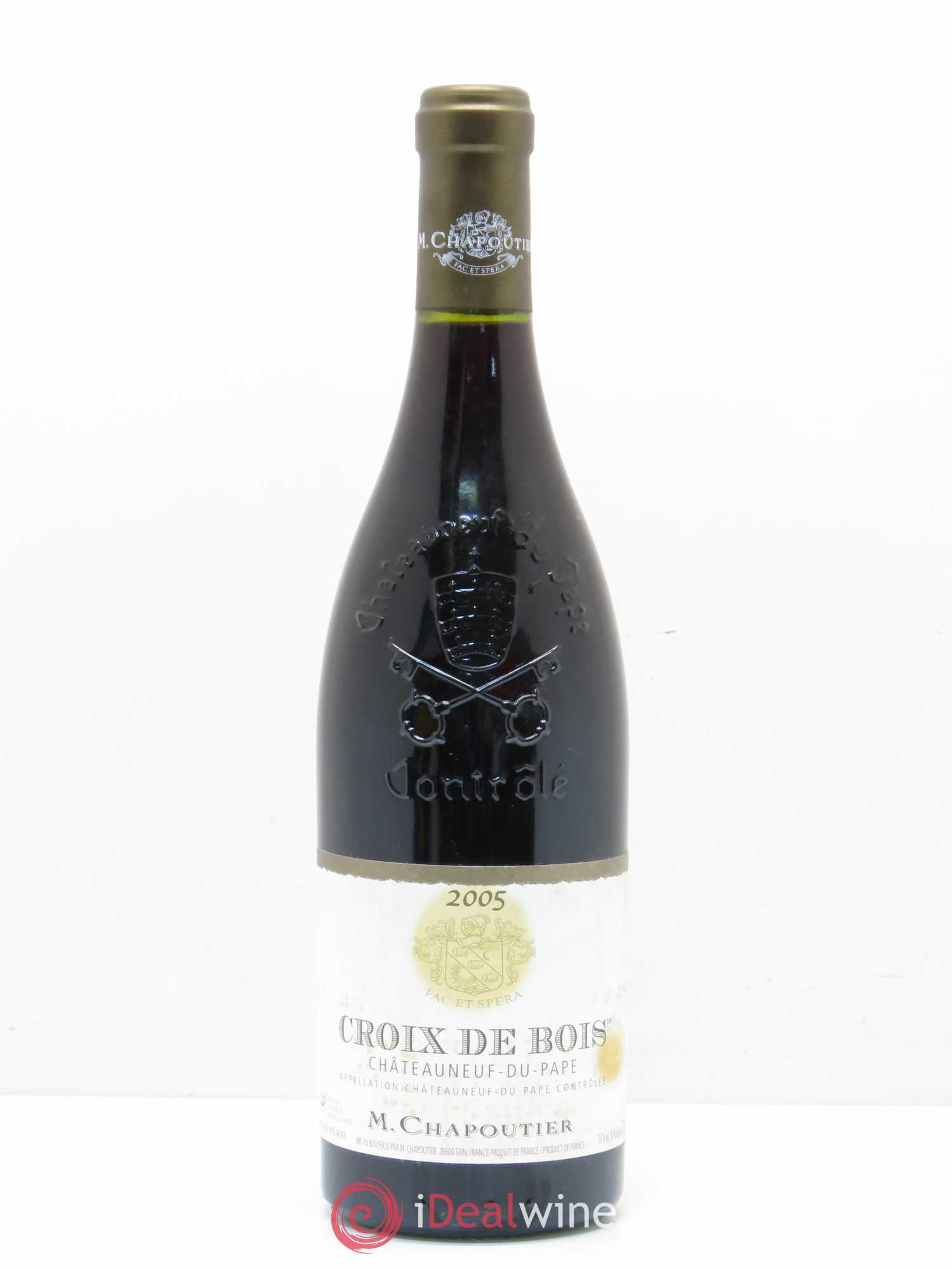 Châteauneuf-du-Pape Croix de Bois Chapoutier 2005 - Lot de 1 bouteille - 0