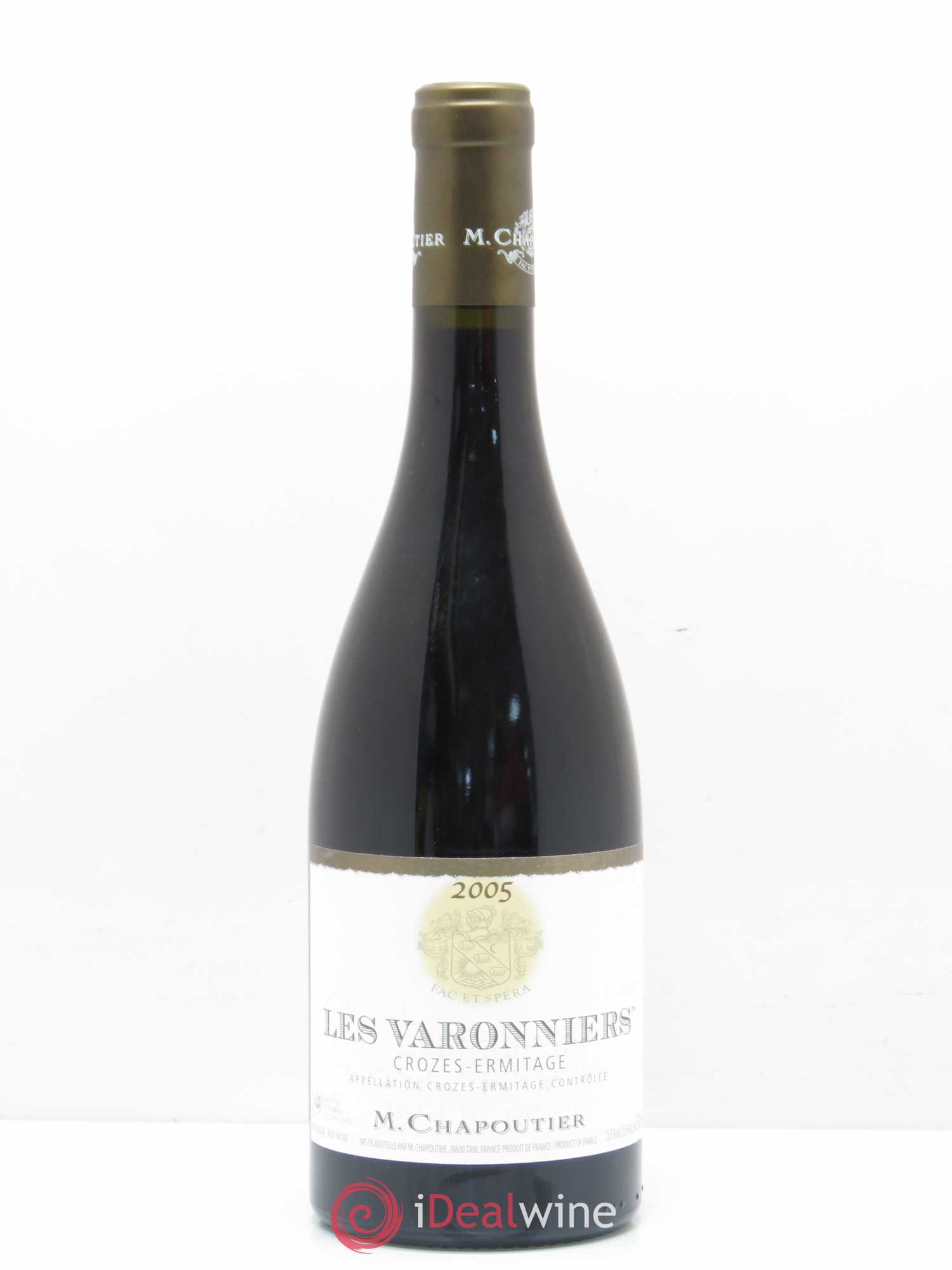 Crozes-Hermitage Les Varonniers Chapoutier 2005 - Lot de 1 bouteille - 0