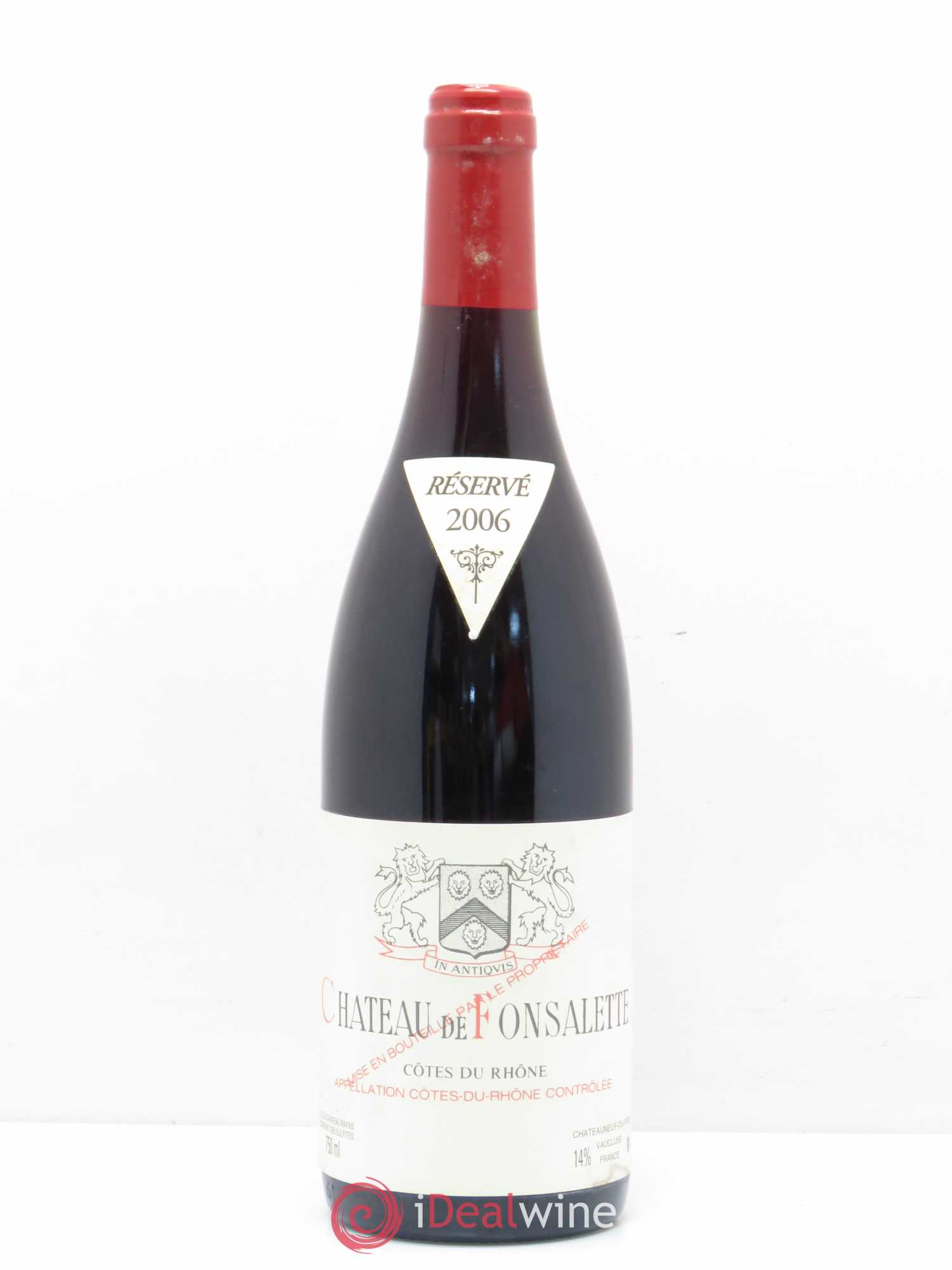 Côtes-du-Rhône Château de Fonsalette Emmanuel Reynaud 2006 - Lot de 1 bouteille - 0
