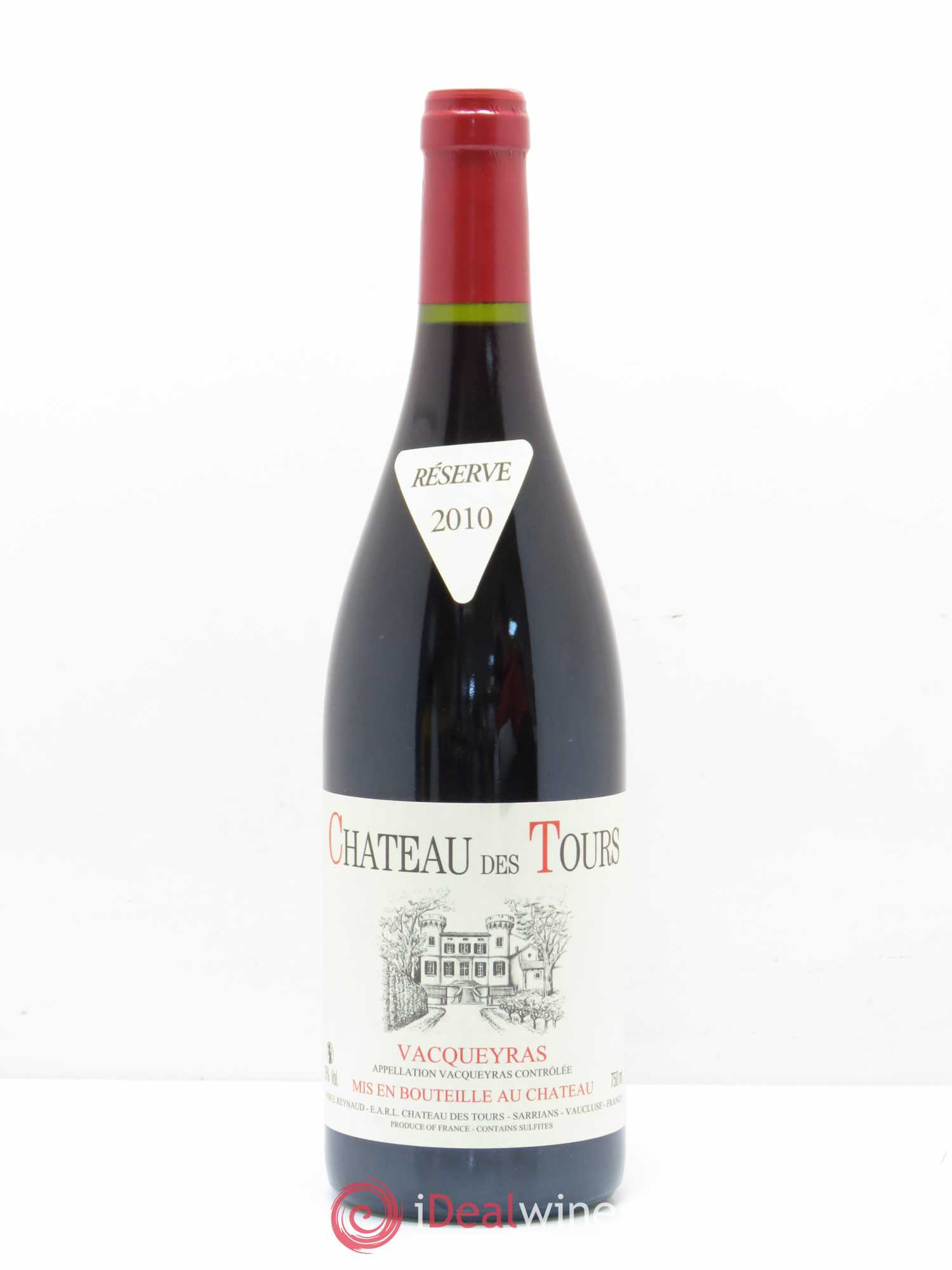 Vacqueyras Château des Tours Emmanuel Reynaud 2010 - Lot de 1 bouteille - 0