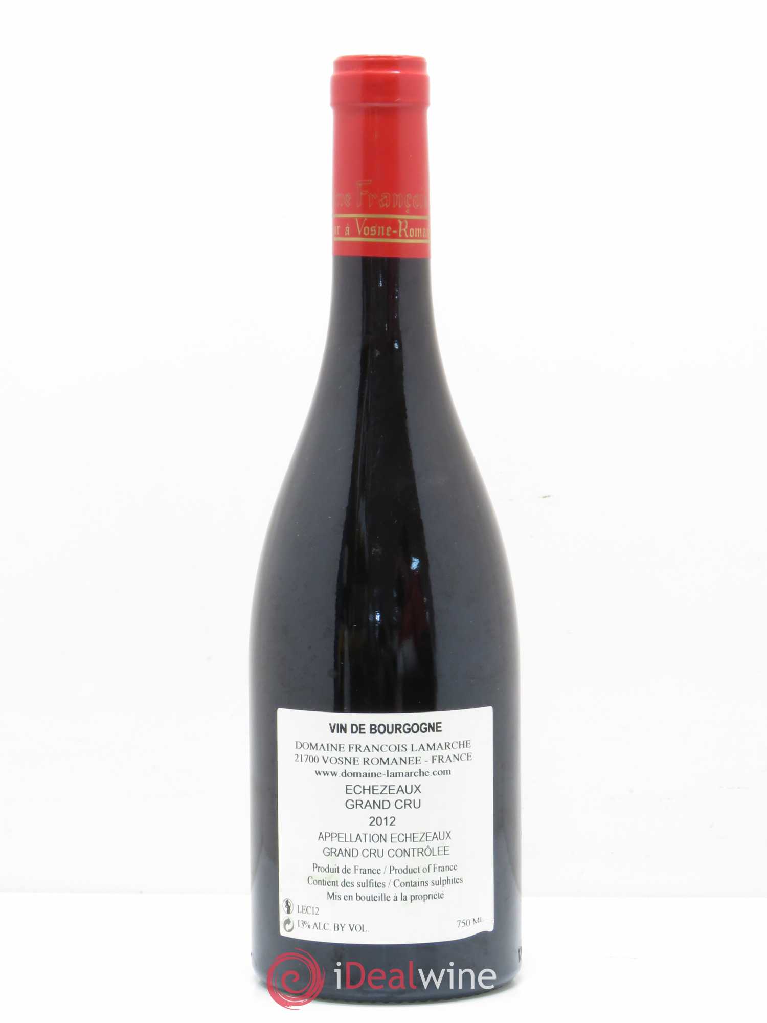 Echezeaux Grand Cru Lamarche (Domaine) 2012 - Lot de 1 bouteille - 1