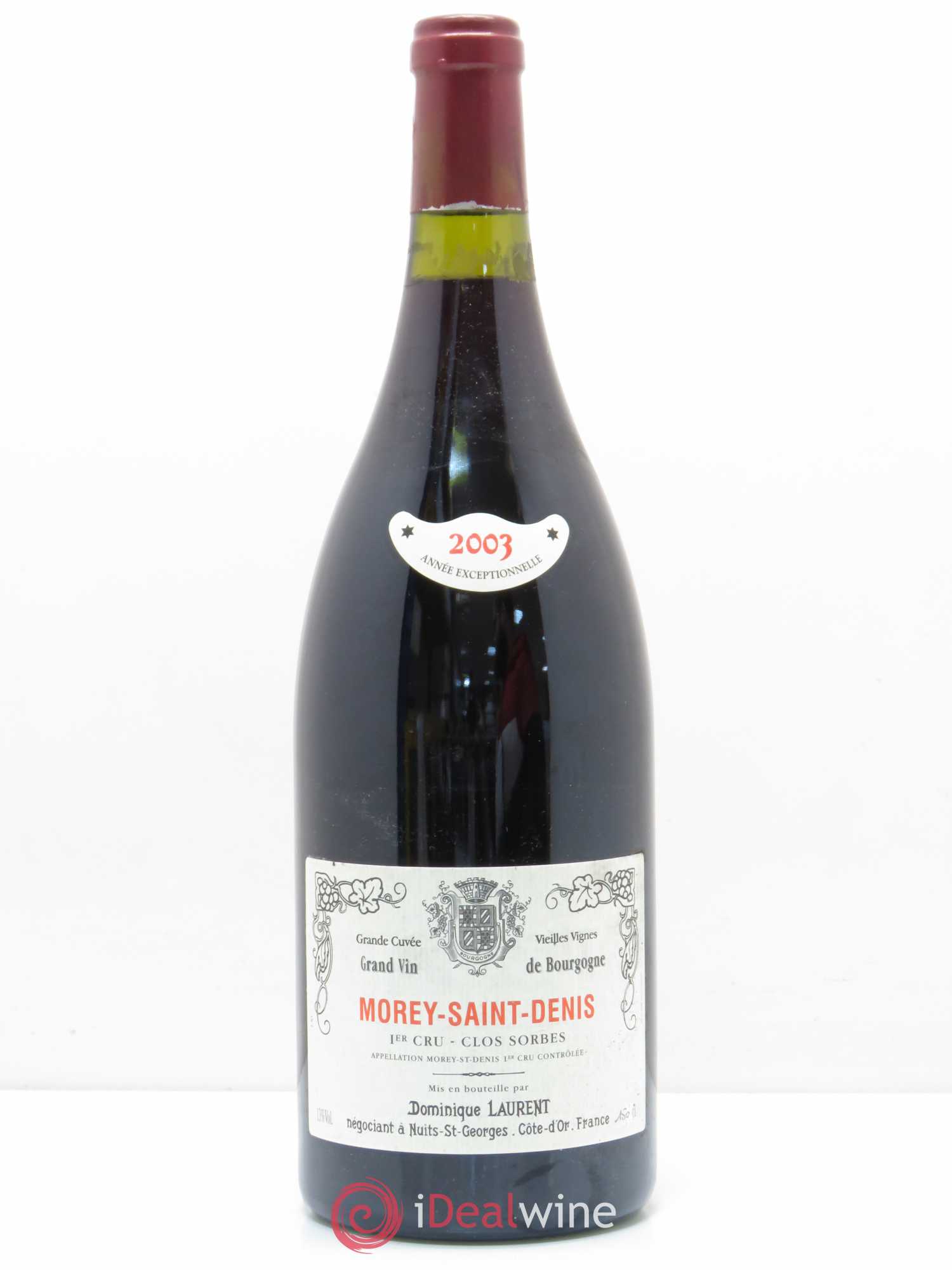 Morey-Saint-Denis 1er Cru Clos Sorbes Vieilles Vignes Maison Dominique Laurent 2003 - Posten von 1 Magnum - 0