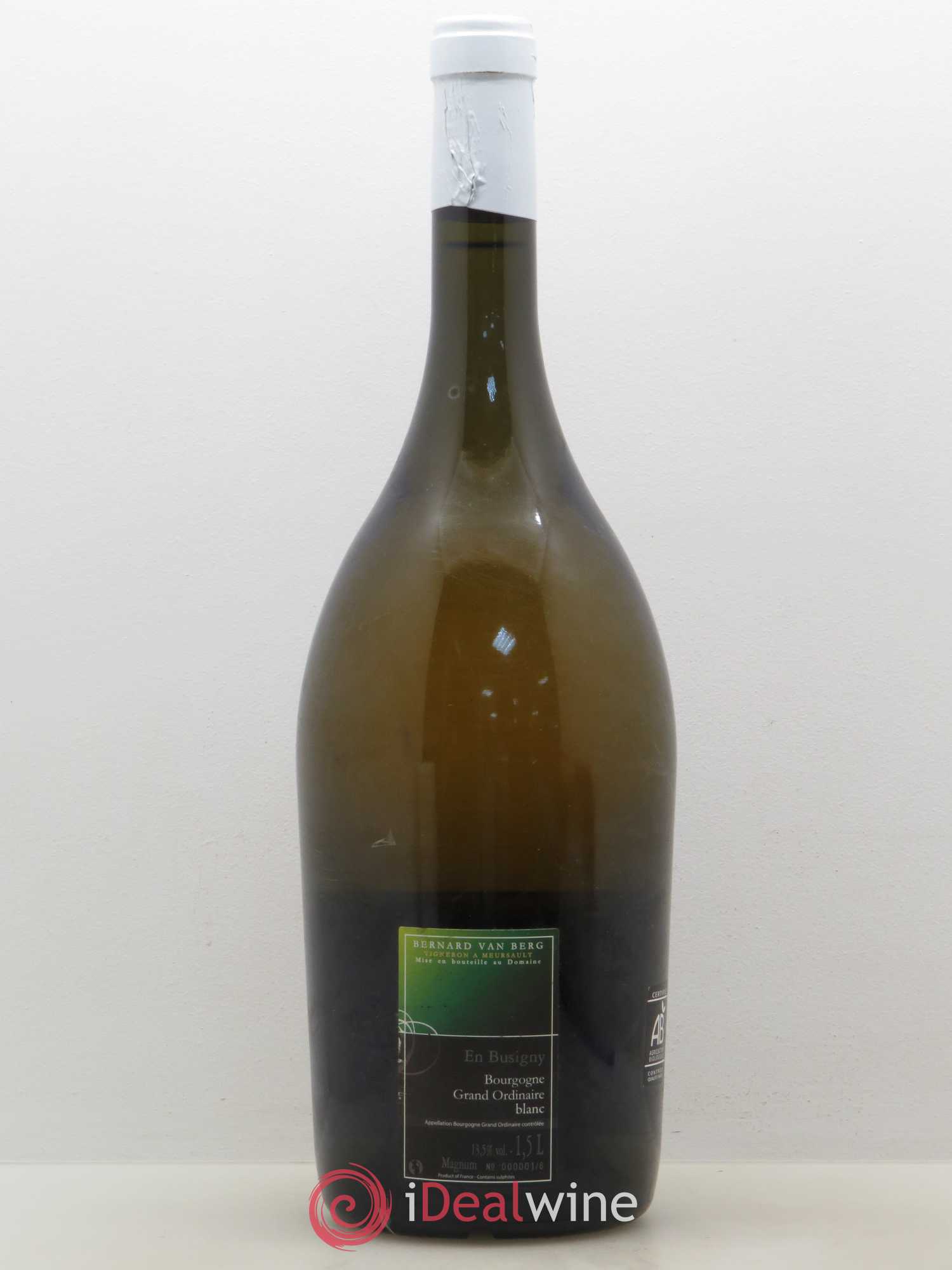 Bourgogne Grand Ordinaire en Busigny Domaine Bernard Van Berg 2008 - Posten von 1 Magnum - 1