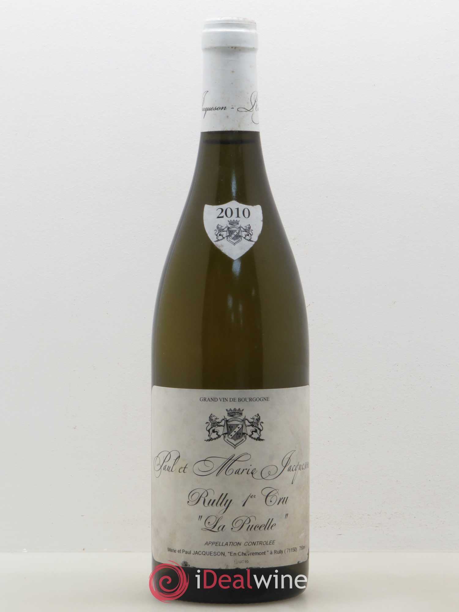 Rully 1er Cru La Pucelle Paul & Marie Jacqueson 2010 - Lot de 1 bouteille - 0