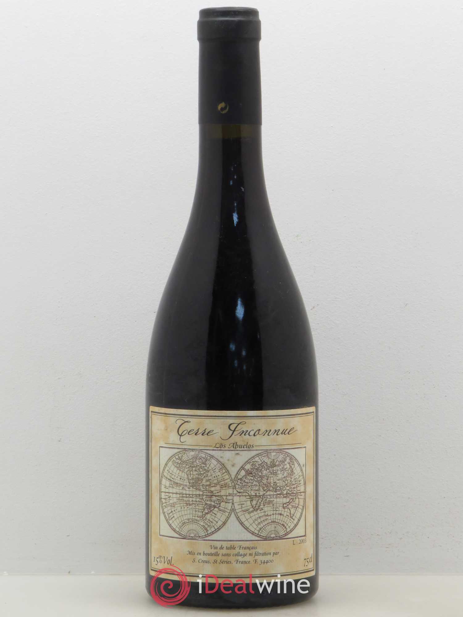 Vin de Table de France Los Abuelos Terre Inconnue Terre Inconnue 2003 - Lot de 1 bouteille - 0