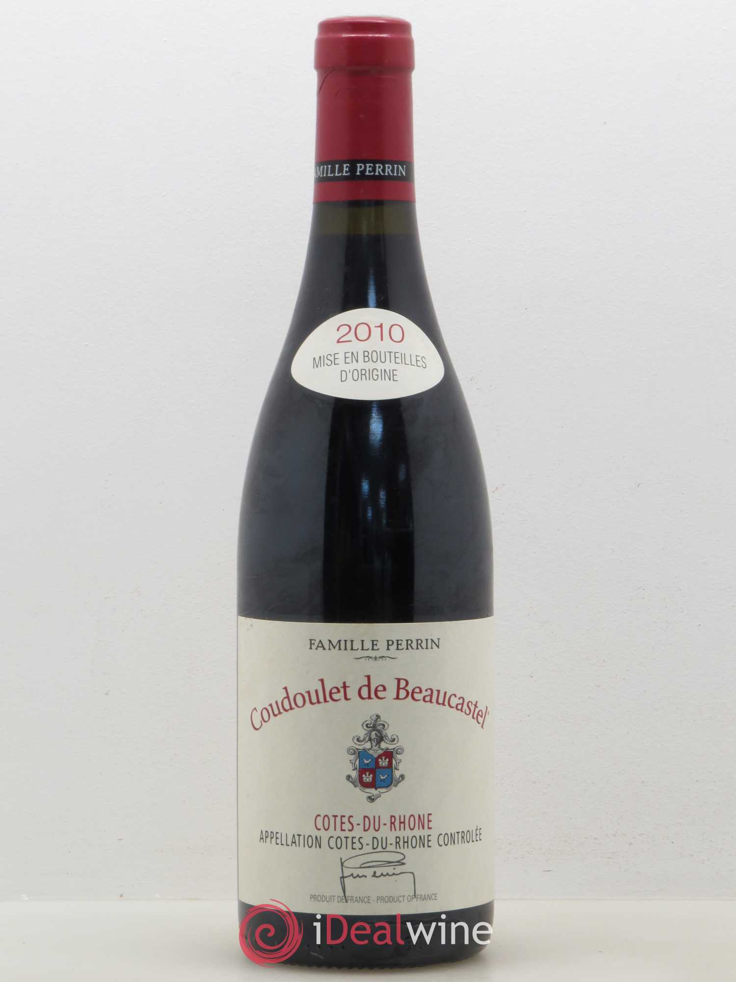 Côtes-du-Rhône Coudoulet de Beaucastel Famille Perrin 2010 - Lot de 1 bouteille - 0