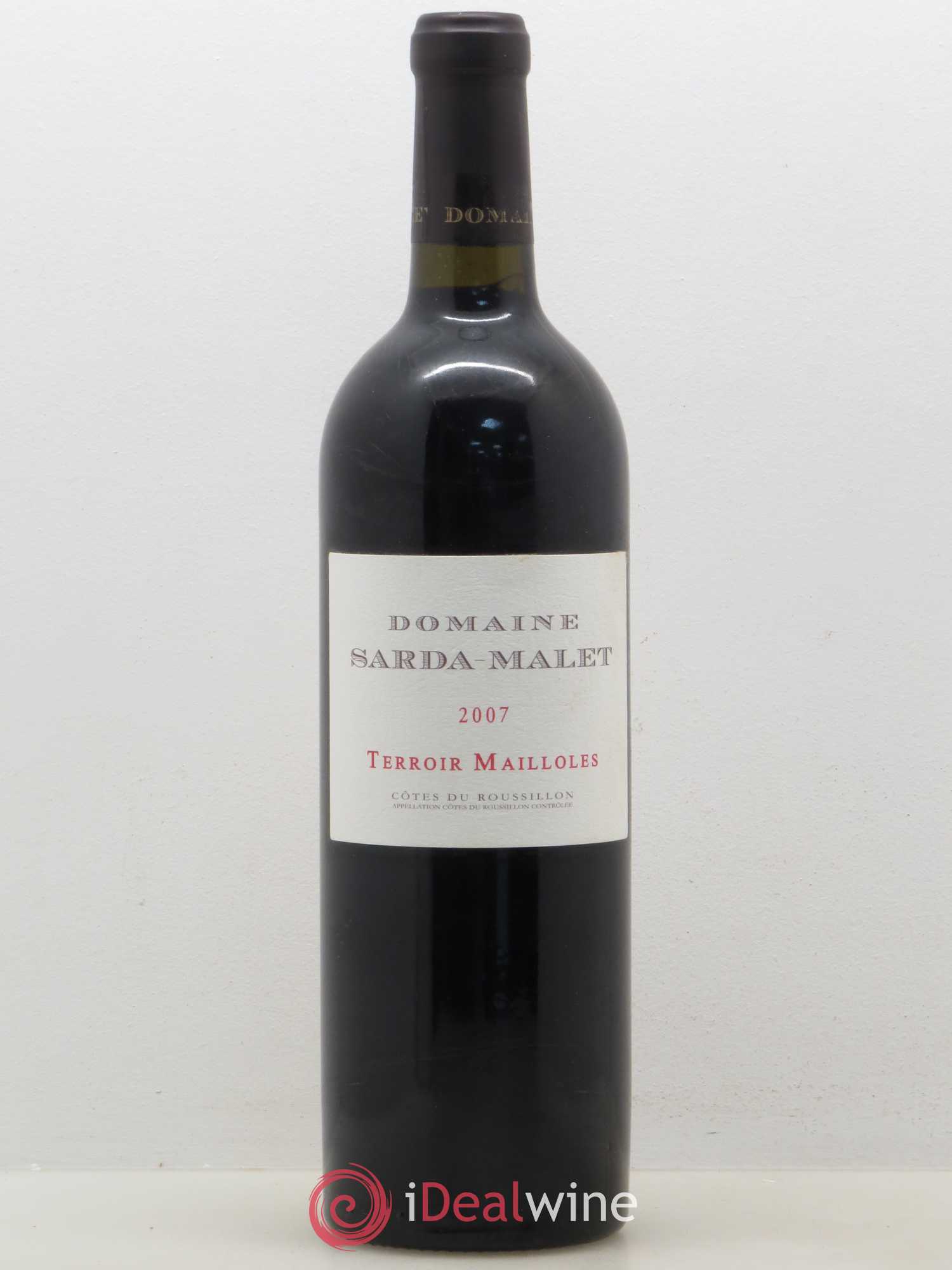 Côtes du Roussillon Domaine Sarda-Malet Terroir de Mailloles Jérôme Malet 2007 - Posten von 1 Flasche - 0