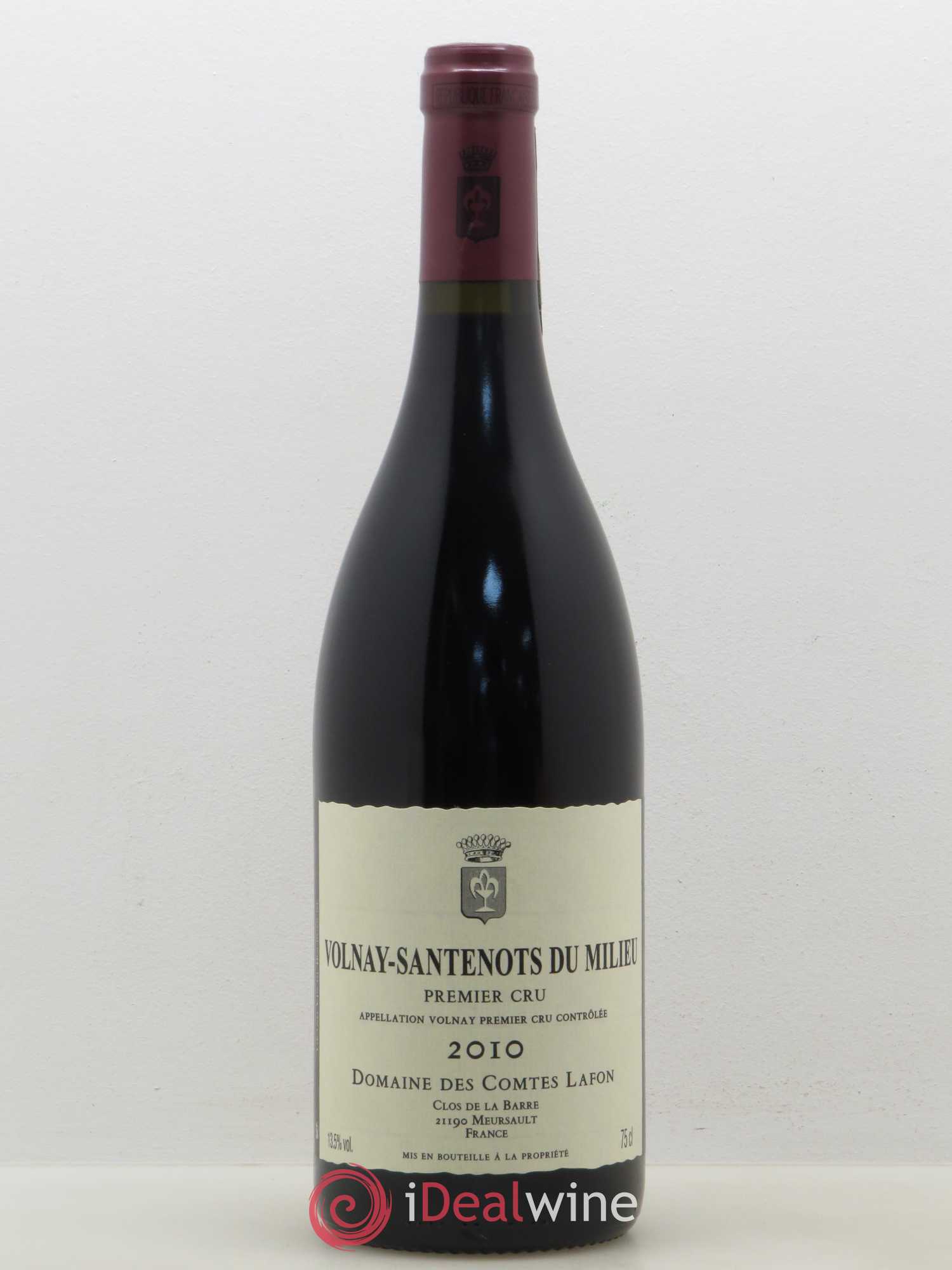 Volnay 1er Cru Santenots du Milieu Comtes Lafon (Domaine des) 2010 - Lot de 1 bouteille - 0