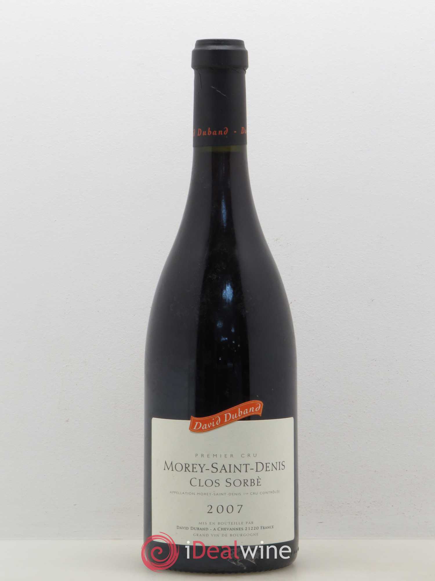 Morey-Saint-Denis 1er Cru Clos Sorbè David Duband (Domaine) 2007 - Lot de 1 bouteille - 0