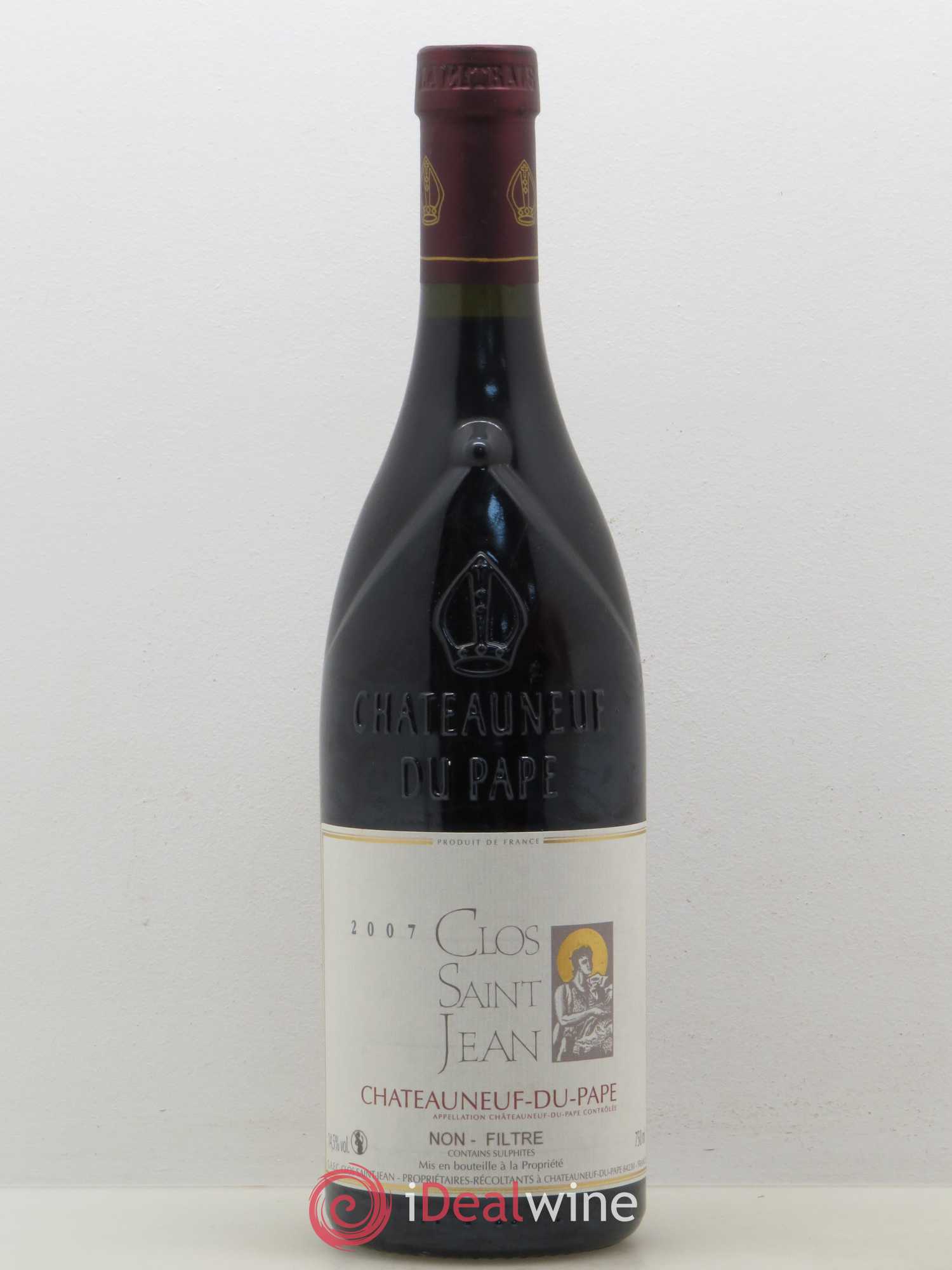 Châteauneuf-du-Pape Clos Saint-Jean Pascal et Vincent Maurel 2007 - Lot de 1 bouteille - 0