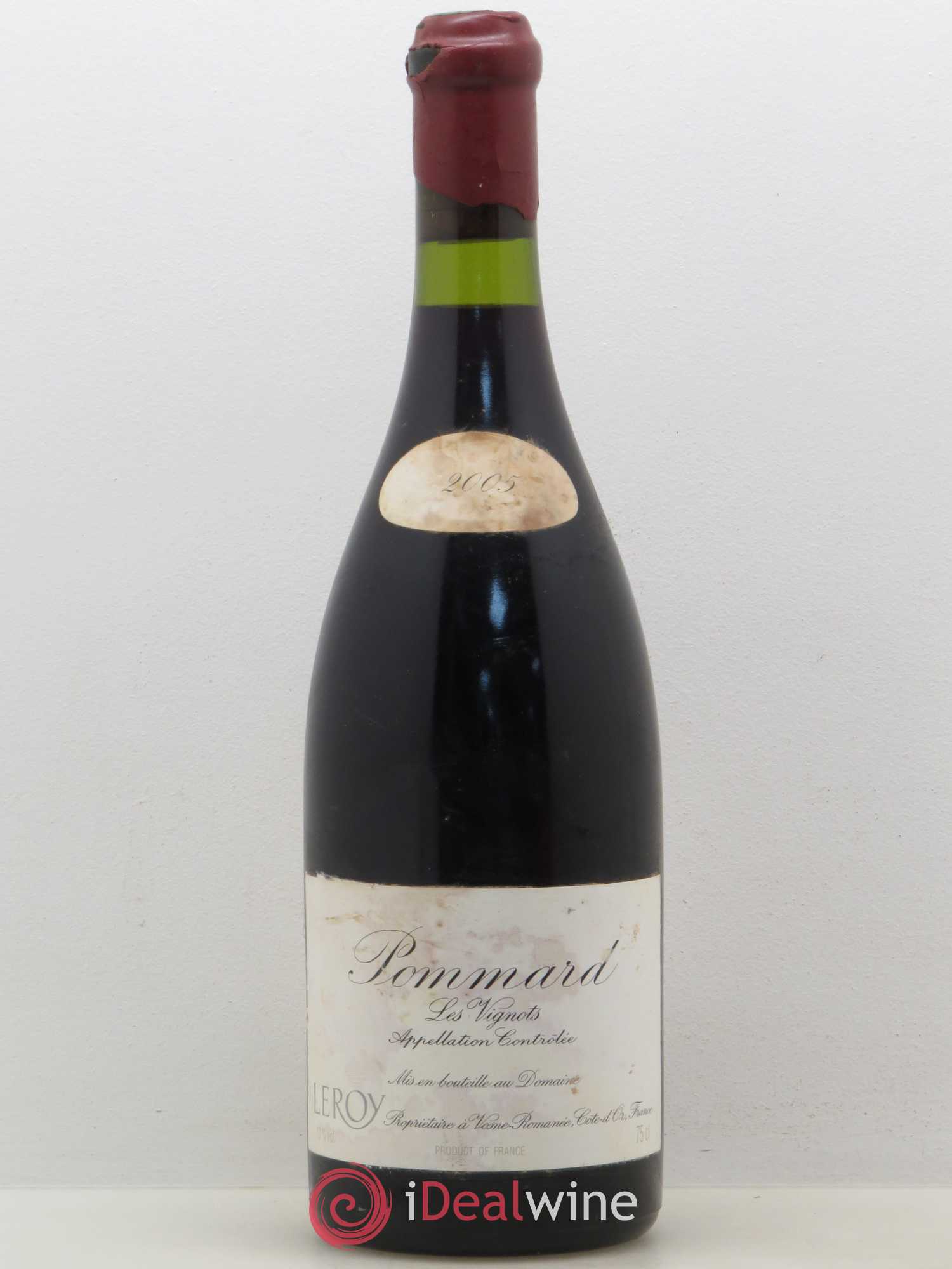 Pommard Les Vignots Leroy (Domaine) 2005 - Lot de 1 bouteille - 0