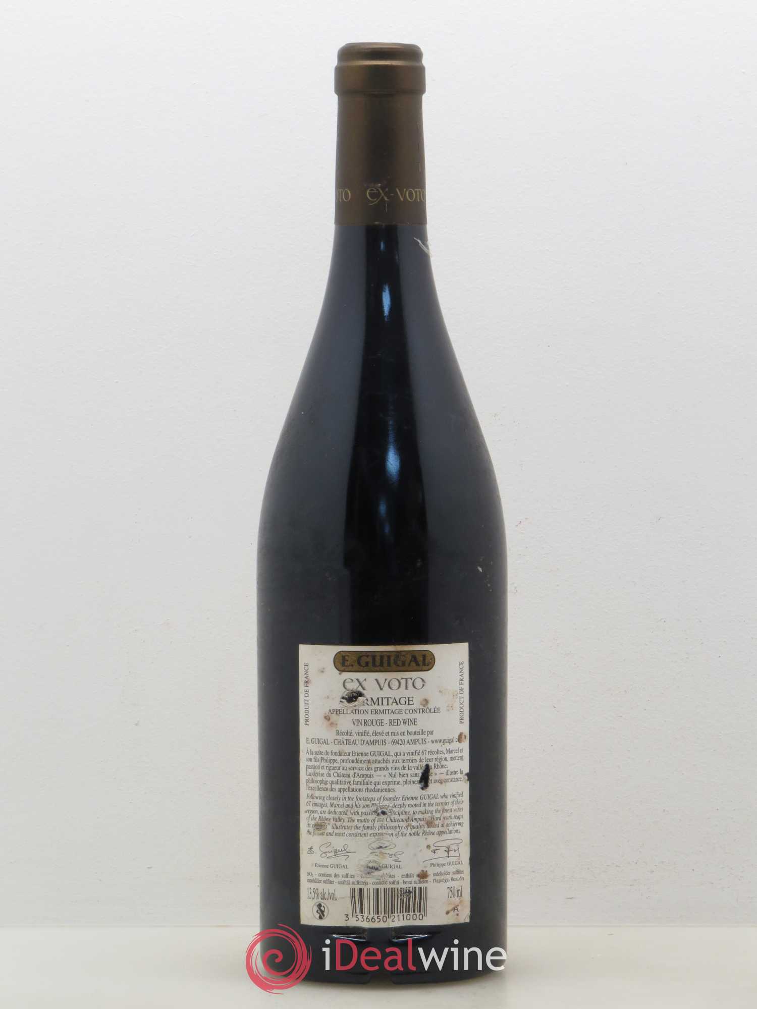 Ermitage Ex Voto Guigal 2010 - Lot de 1 bouteille - 1
