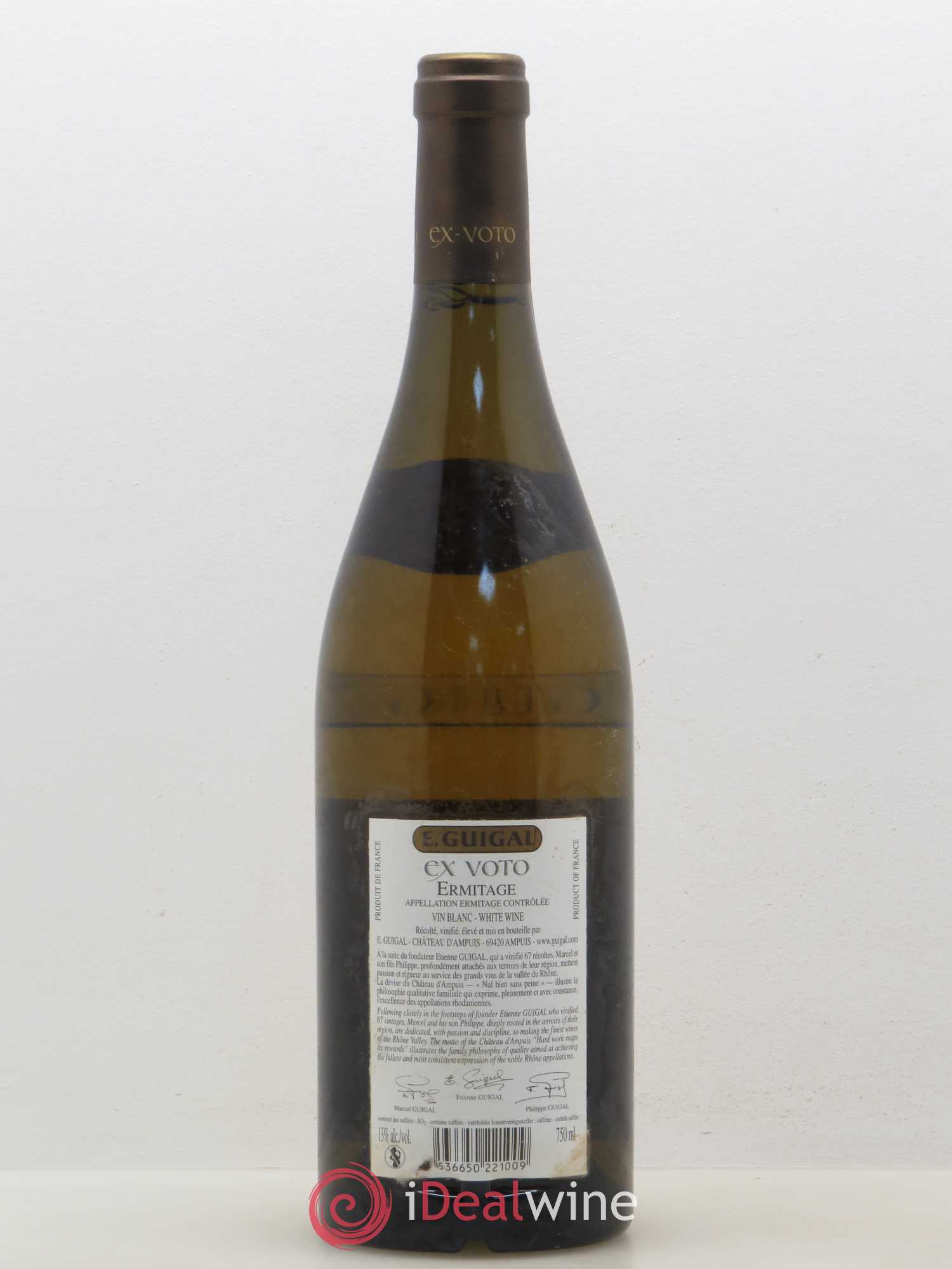 Ermitage Ex Voto Guigal 2010 - Lot de 1 bouteille - 1