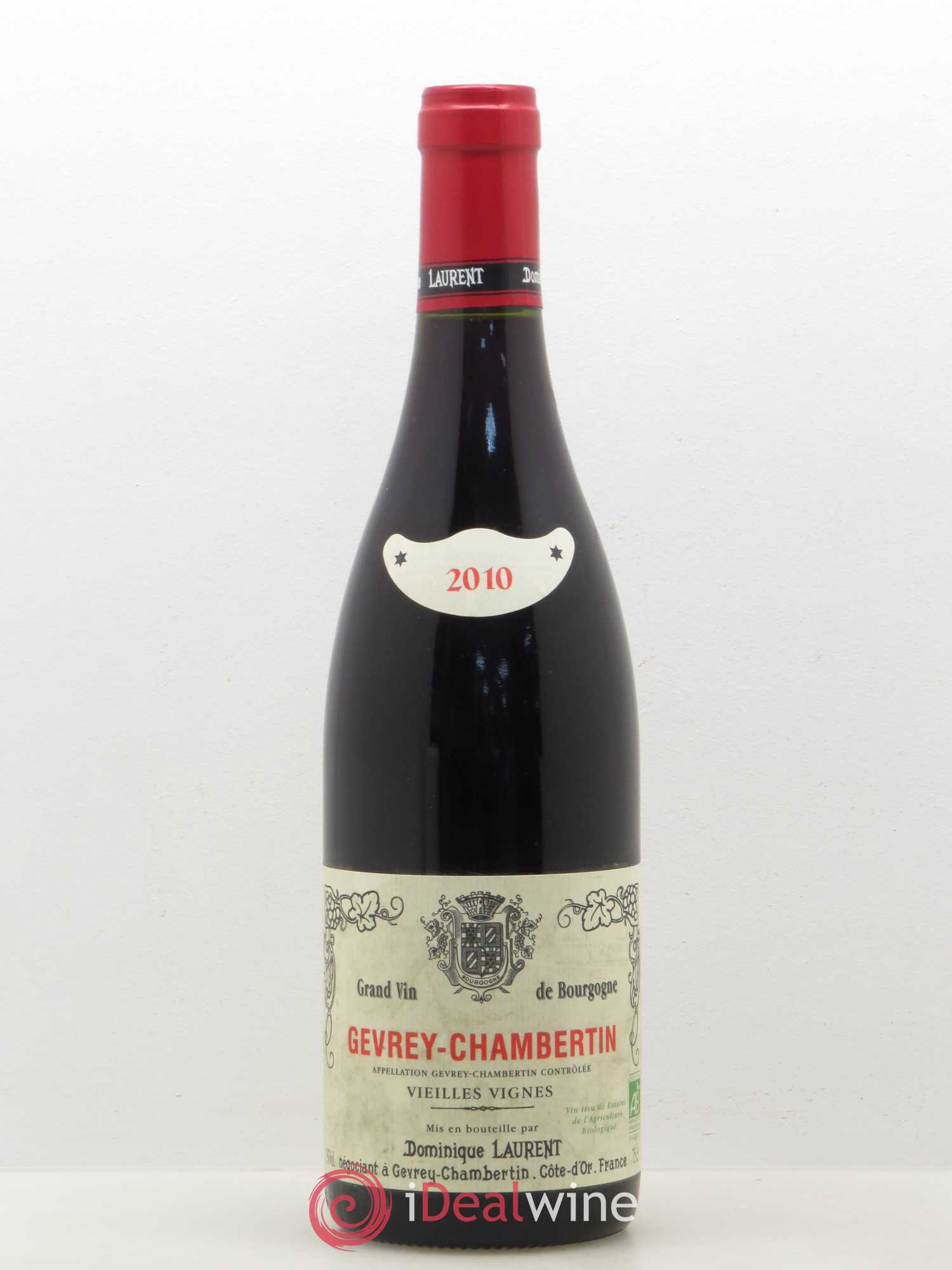 Gevrey-Chambertin Vieilles vignes Dominique Laurent 2010 - Lot de 1 bouteille - 0