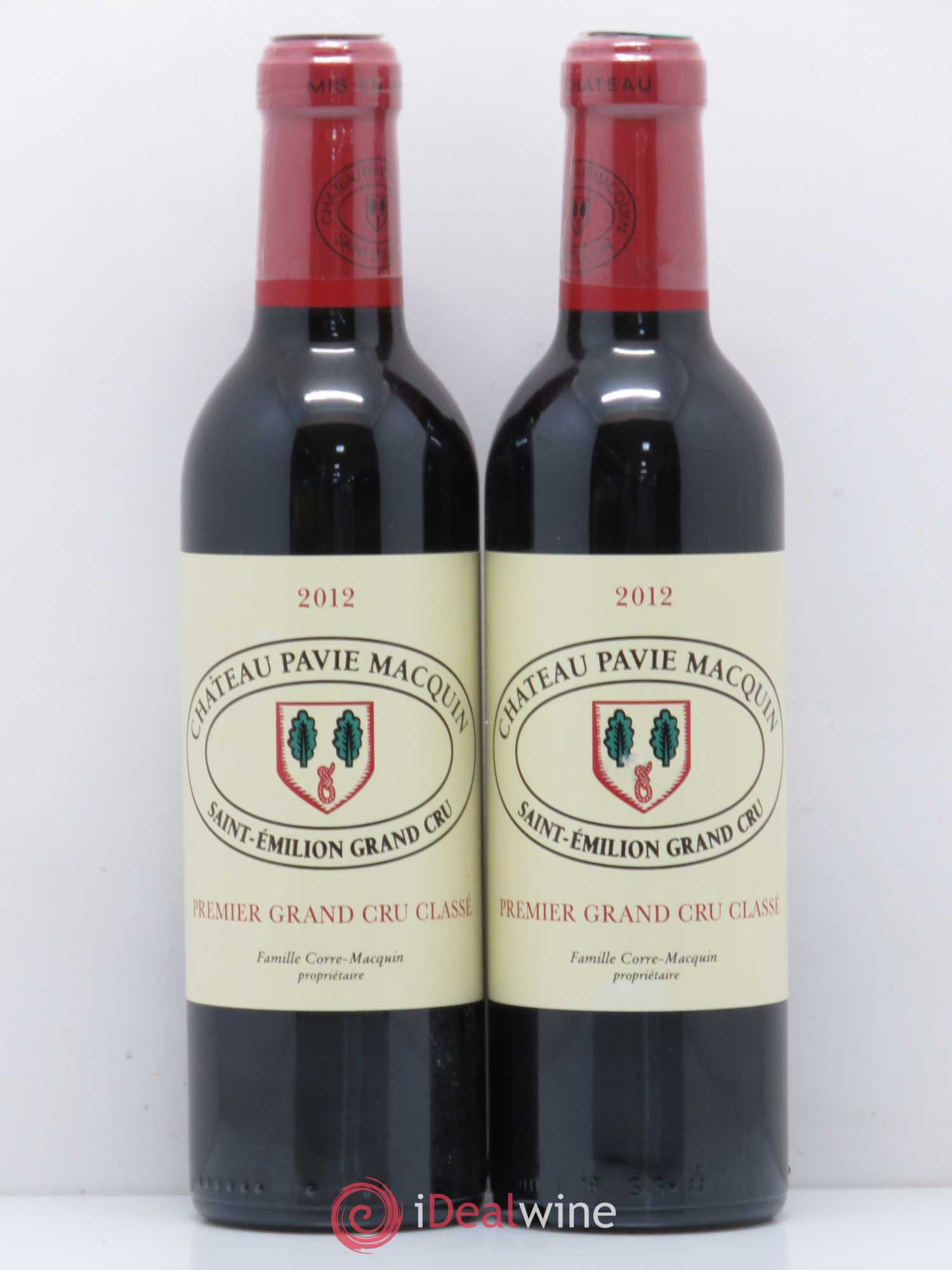 Château Pavie Macquin 1er Grand Cru Classé B 2012 - Lot de 2 demi bouteilles - 0