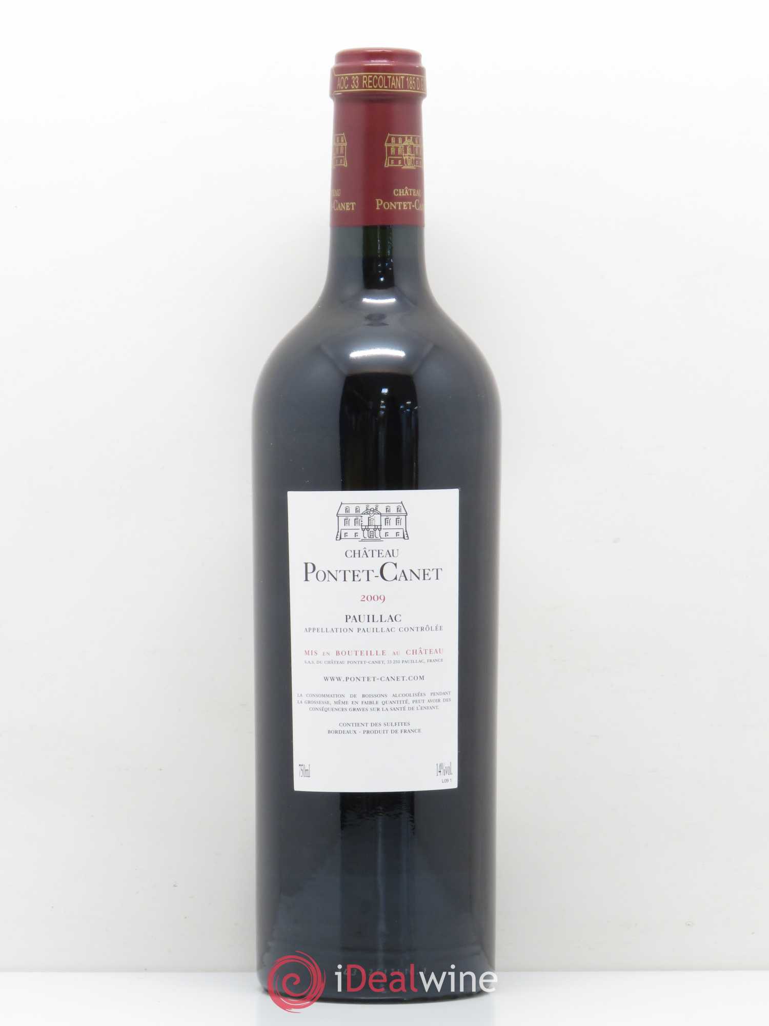 Château Pontet Canet 5ème Grand Cru Classé 2009 - Lot de 1 bouteille - 1